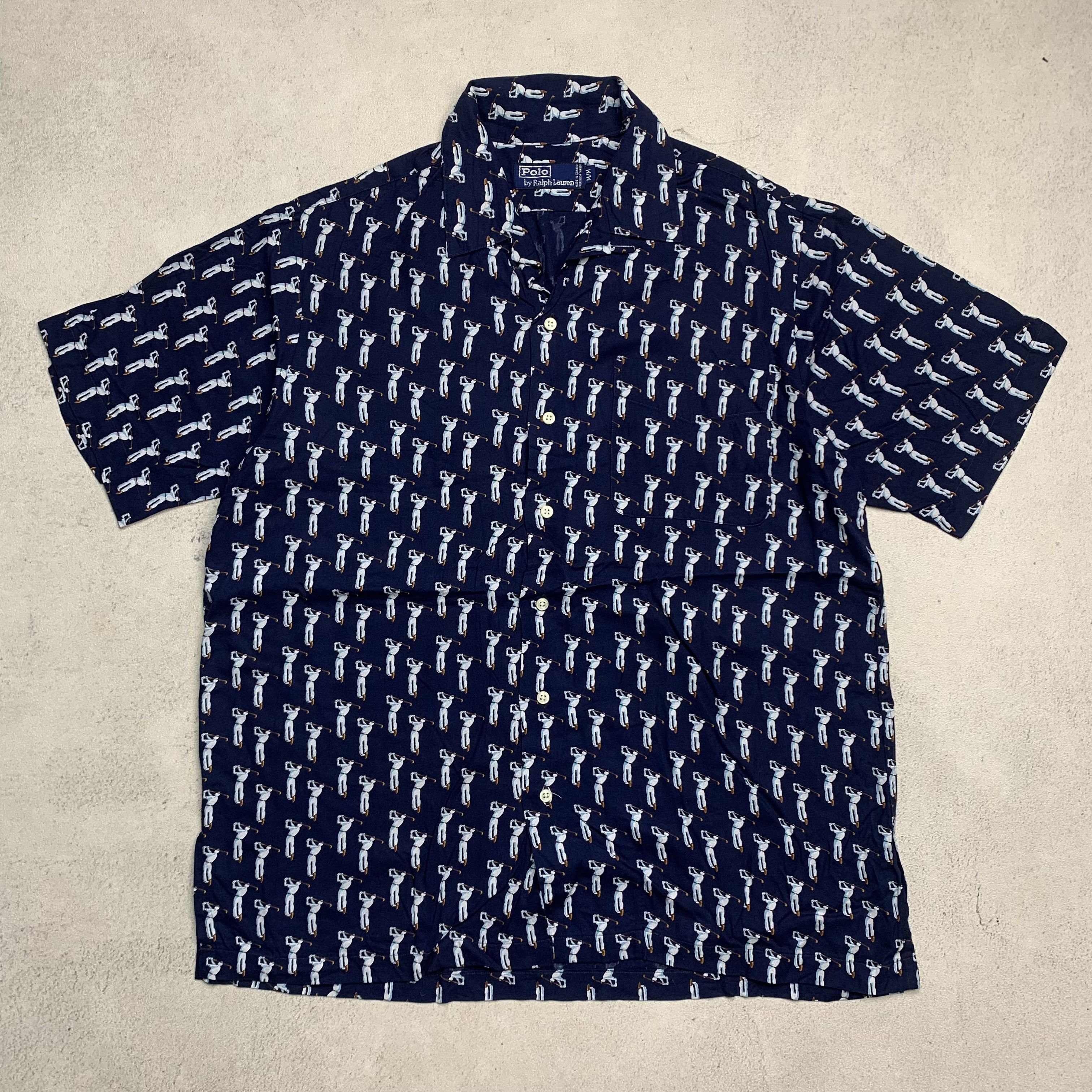 Polo Ralph Lauren Vintage Polo Ralph Lauren Golf Printed Shirt Hoodie, Sweatshirt | PodTeesHub.com