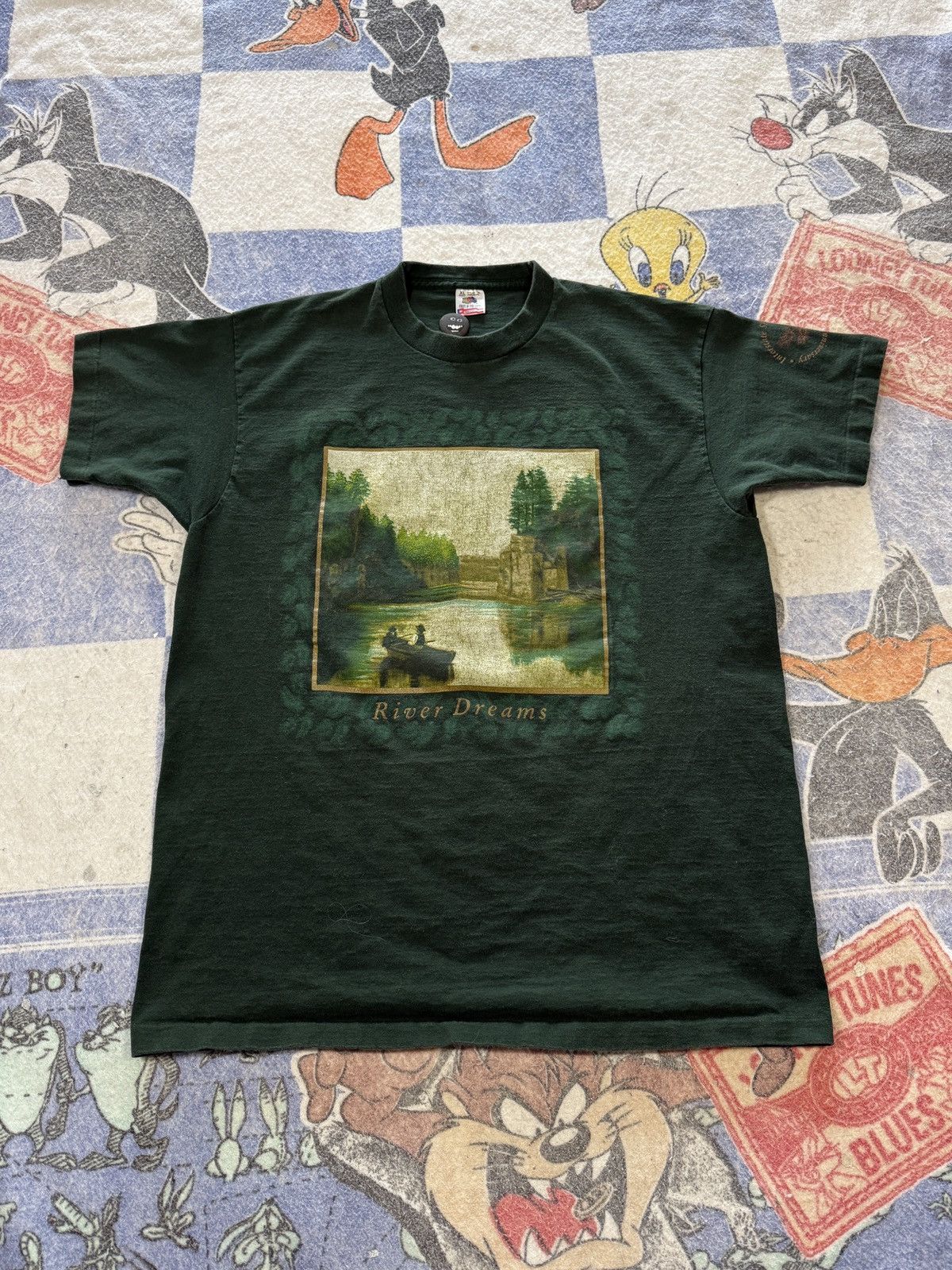 Vintage River Fishing Tee Hoodie, Sweatshirt | PodTeesHub.com