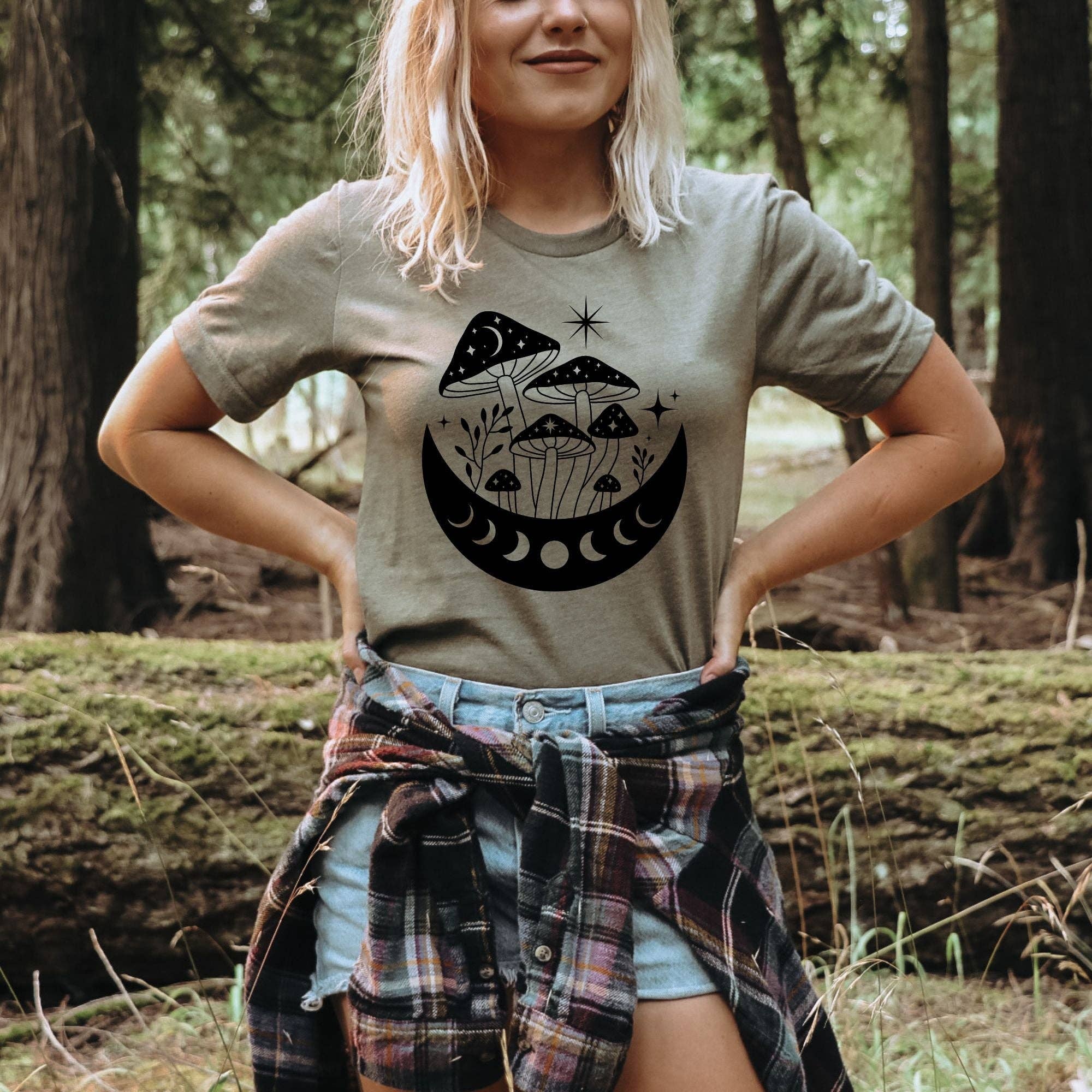 Mystic Mushroom Graphic Tee *Unisex Fit*176 Hoodie, Sweatshirt | PodTeesHub.com