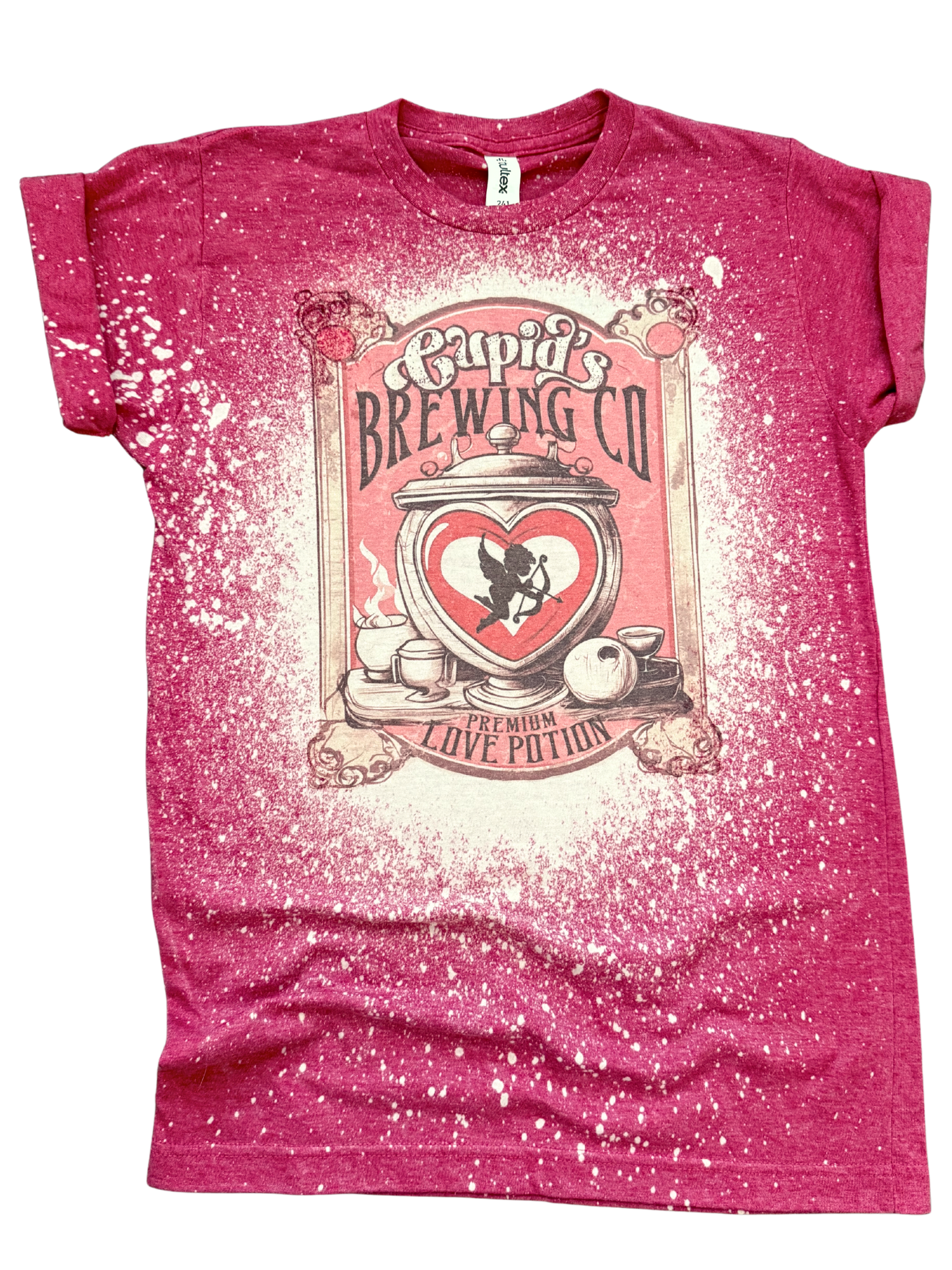 Cupid’S Brewing Co. – Bleached Valentine Tee Hoodie, Sweatshirt | PodTeesHub.com