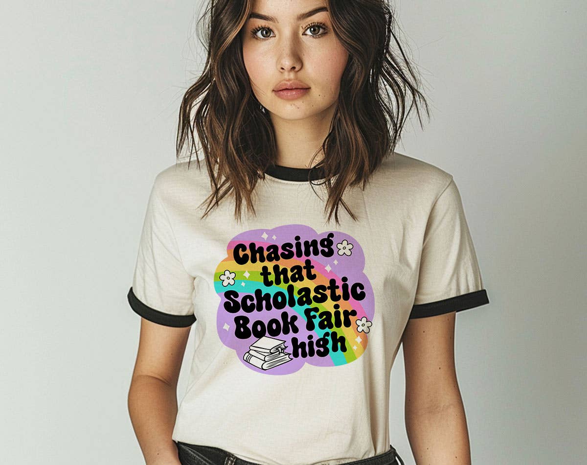 Chasing That Scholastic Book Fair High - Book Ringer Shirt Hoodie, Sweatshirt | PodTeesHub.com