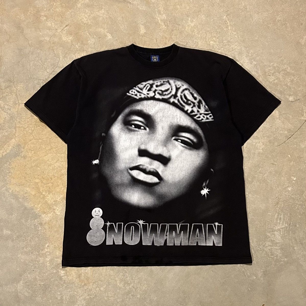 Crazy Vintage 90s Young Jeezy Snowman Big Face Rap Tee Hoodie, Sweatshirt | PodTeesHub.com