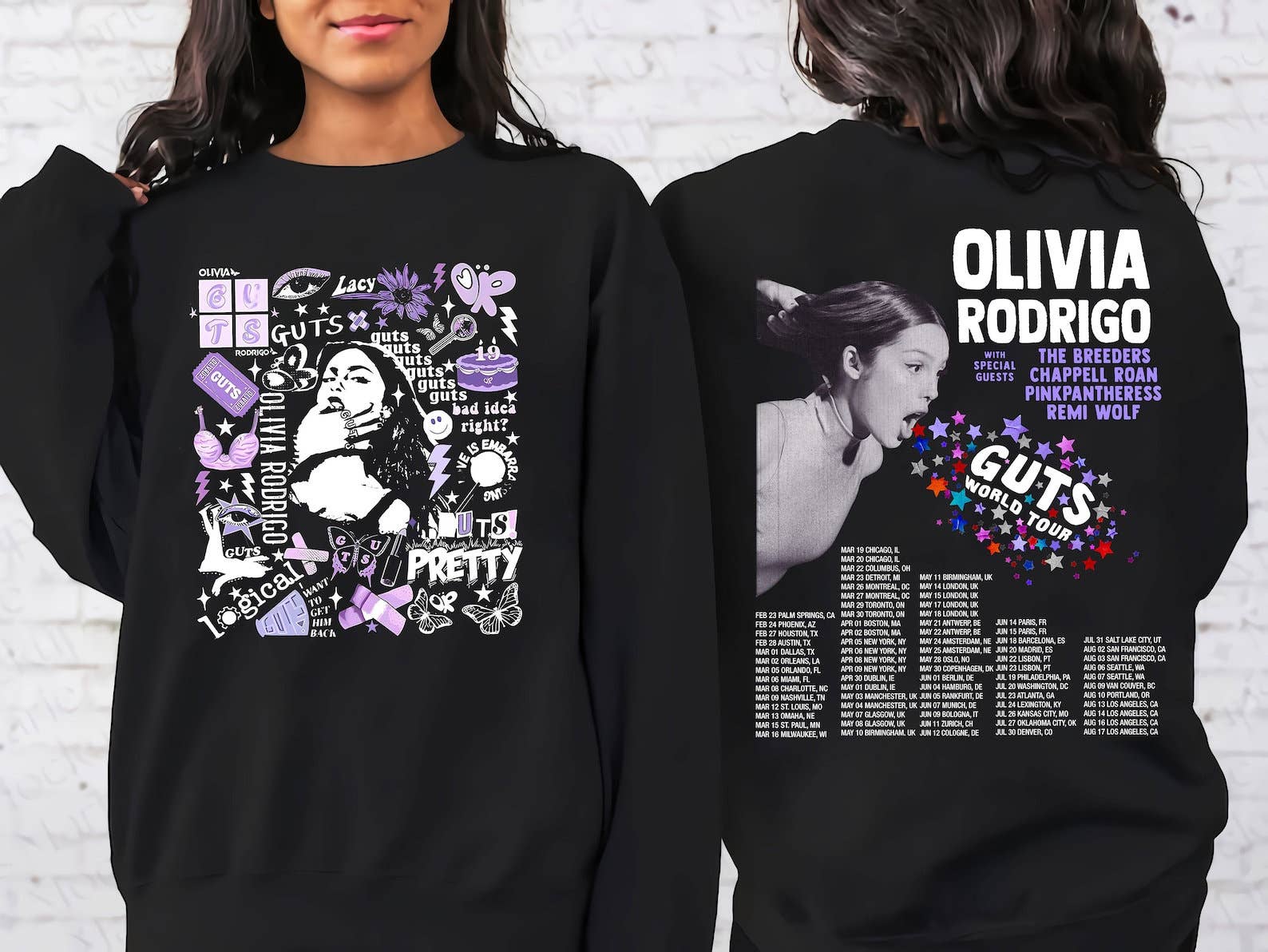 Explore Guts Olivia World Tour Vintage Sweatshirt - Rodrigo T-Shirts, Hoodie | PodTeesHub.com