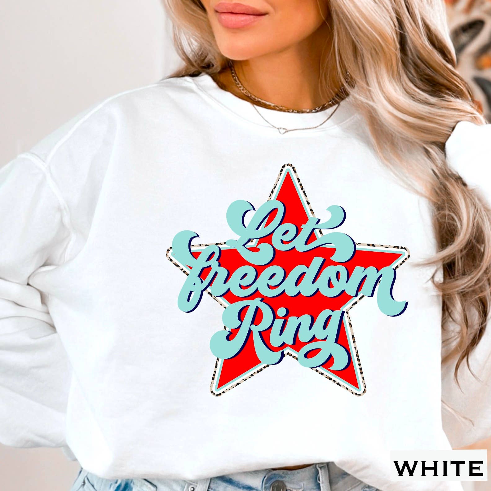 Let Freedom Ring  July 4th Women’S Graphic Sweatshirt T-Shirts, Hoodie | PodTeesHub.com