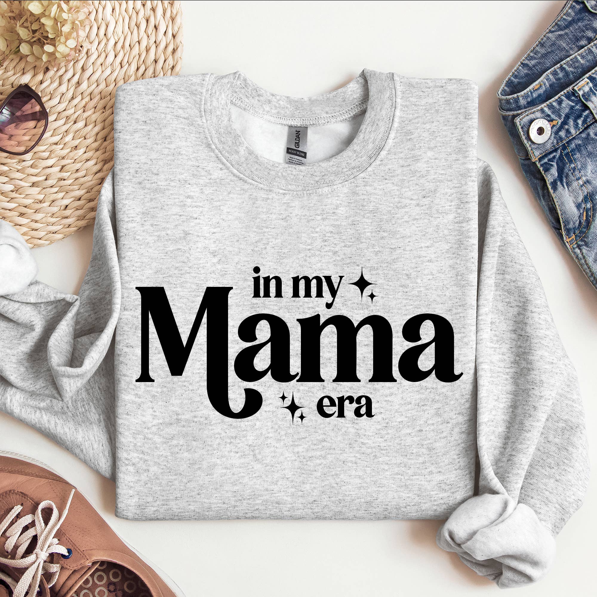 In My Mama Era Crewneck Sweatshirt, Mother's Day, Mom Shirt Hoodie | PodTeesHub.com