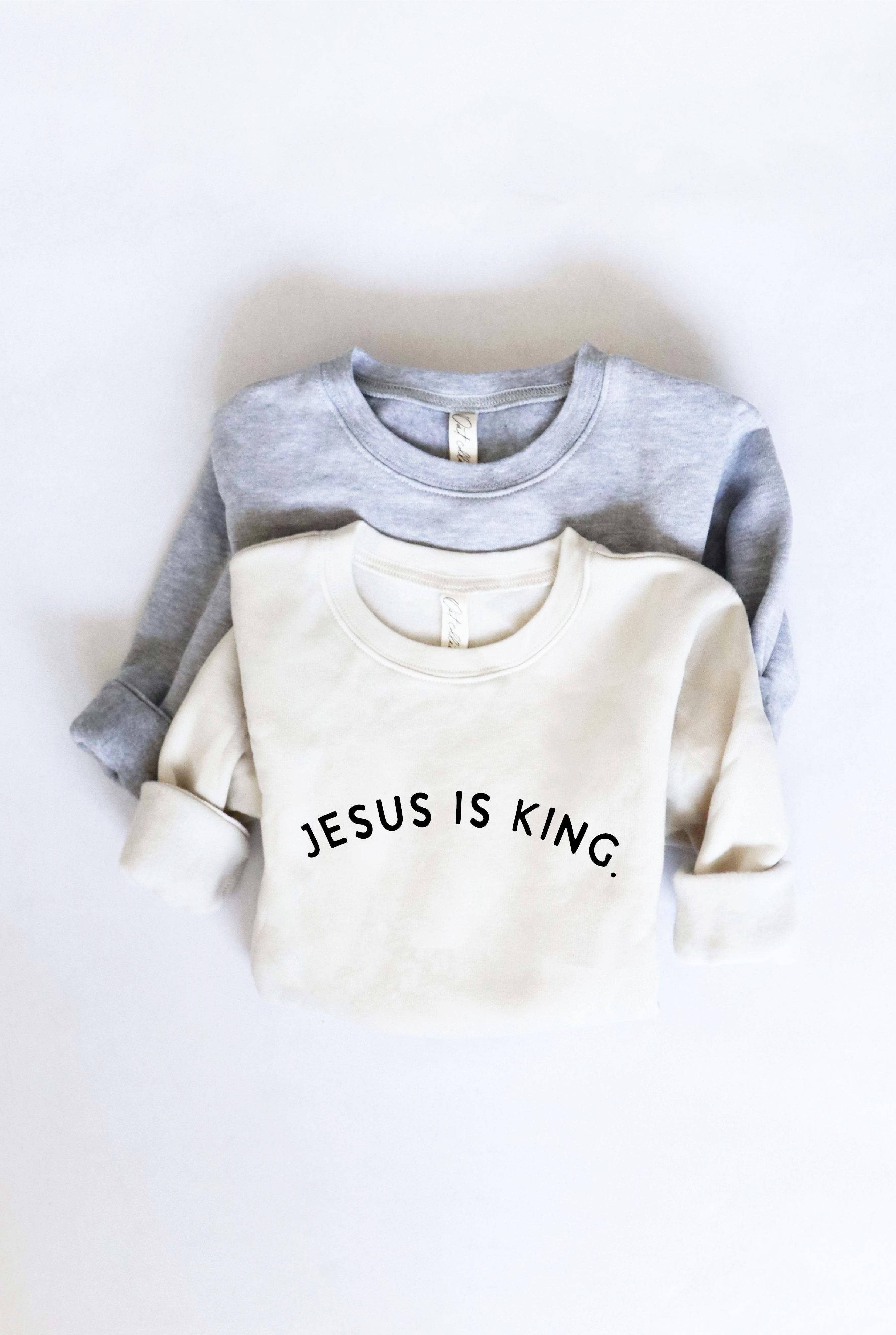 Jesus Is King  Toddler Unisex Graphic Sweatshirt T-Shirts, Hoodie | PodTeesHub.com