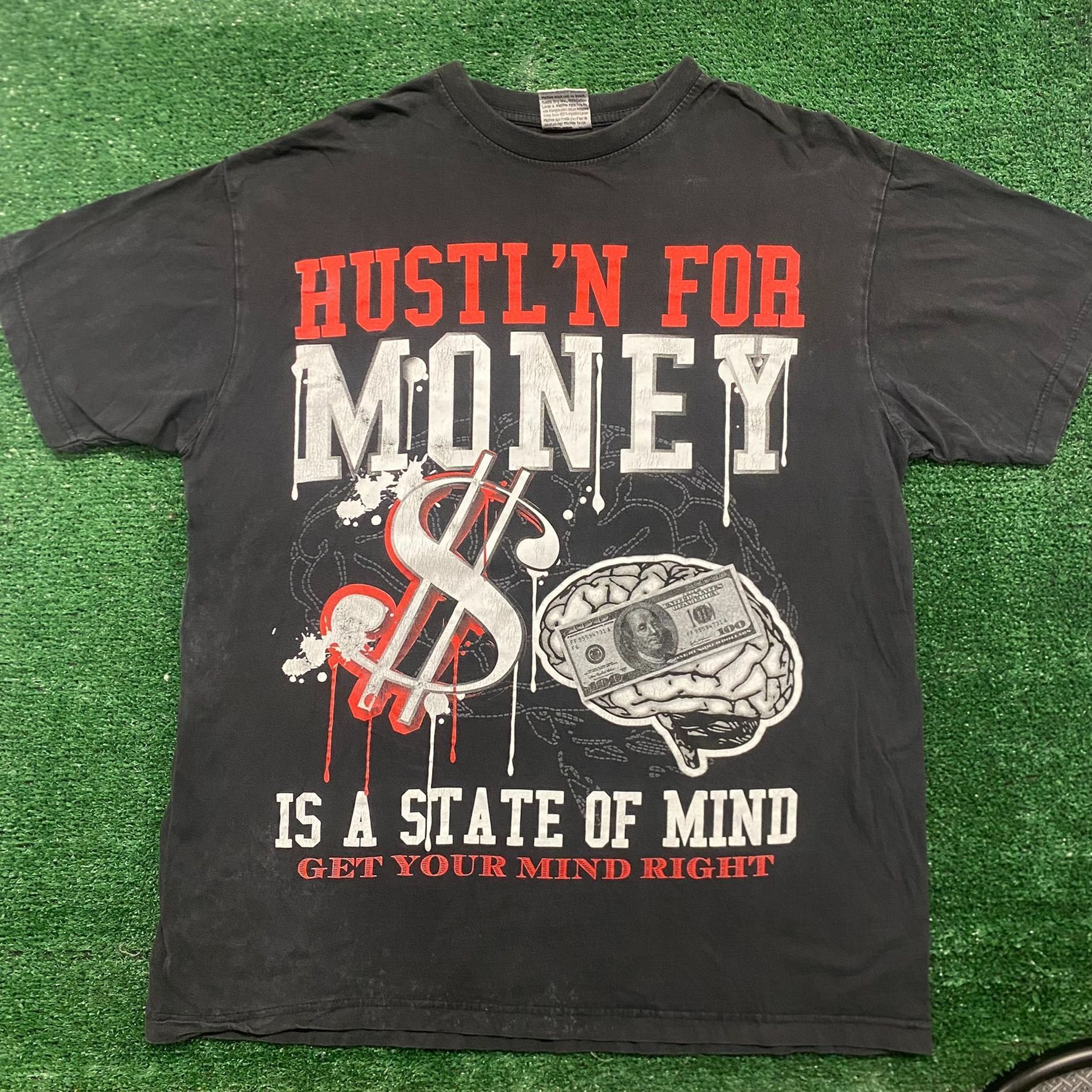 Vintage Y2k Hustle Money Essential Rap Hip Hop T Shirt Hoodie, Sweatshirt | PodTeesHub.com