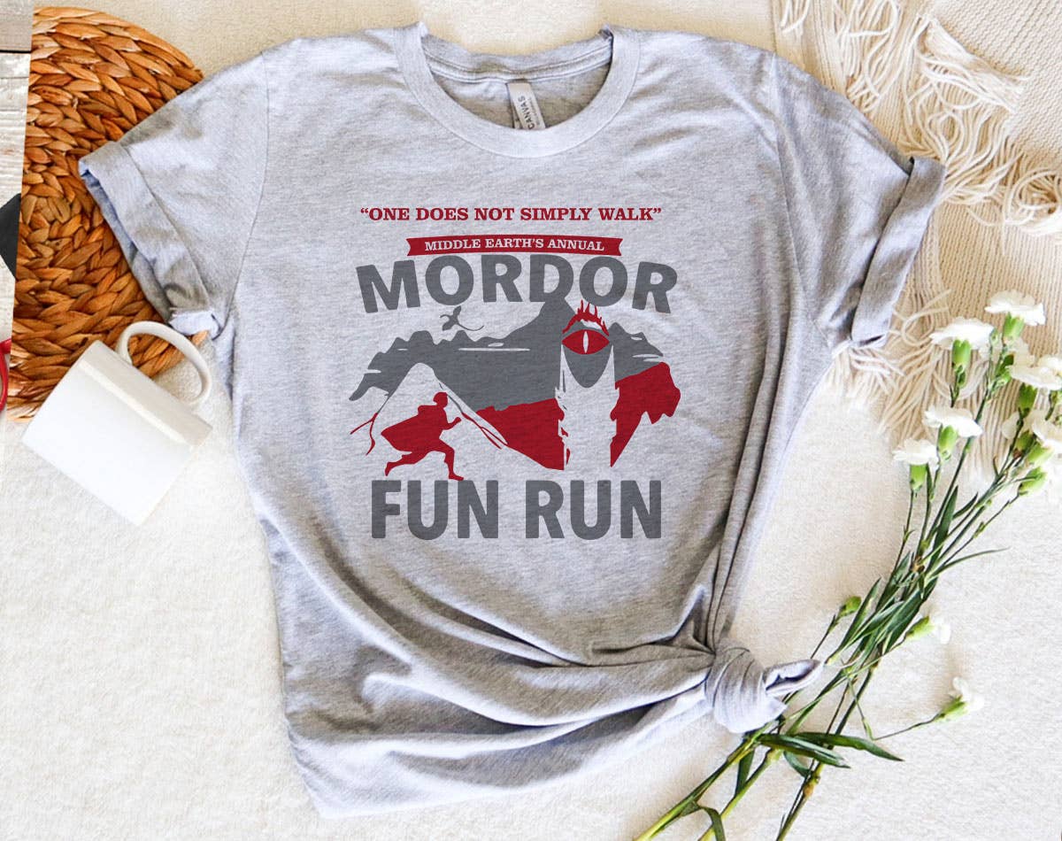 Mordor Fun Run - Funny Pop Culture Book T-Shirt Hoodie, Sweatshirt | PodTeesHub.com