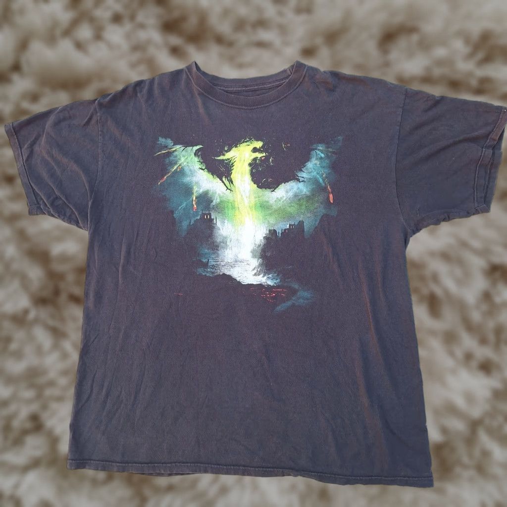 Vintage Dragon Age Inquisition Promo Video Game Graphic T Shirt Xbox Black Xl Men S Shirt Hoodie, Sweatshirt | PodTeesHub.com