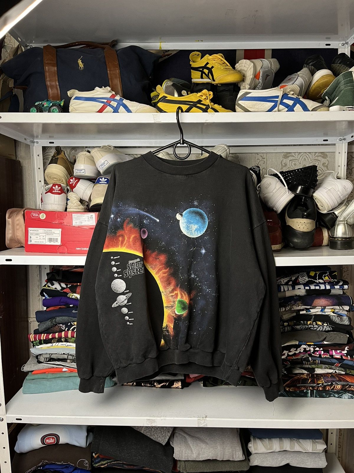 1990 Vintage Peter Kull Solar System Graphic Sweatshirt Y2k T-Shirts, Hoodie | PodTeesHub.com