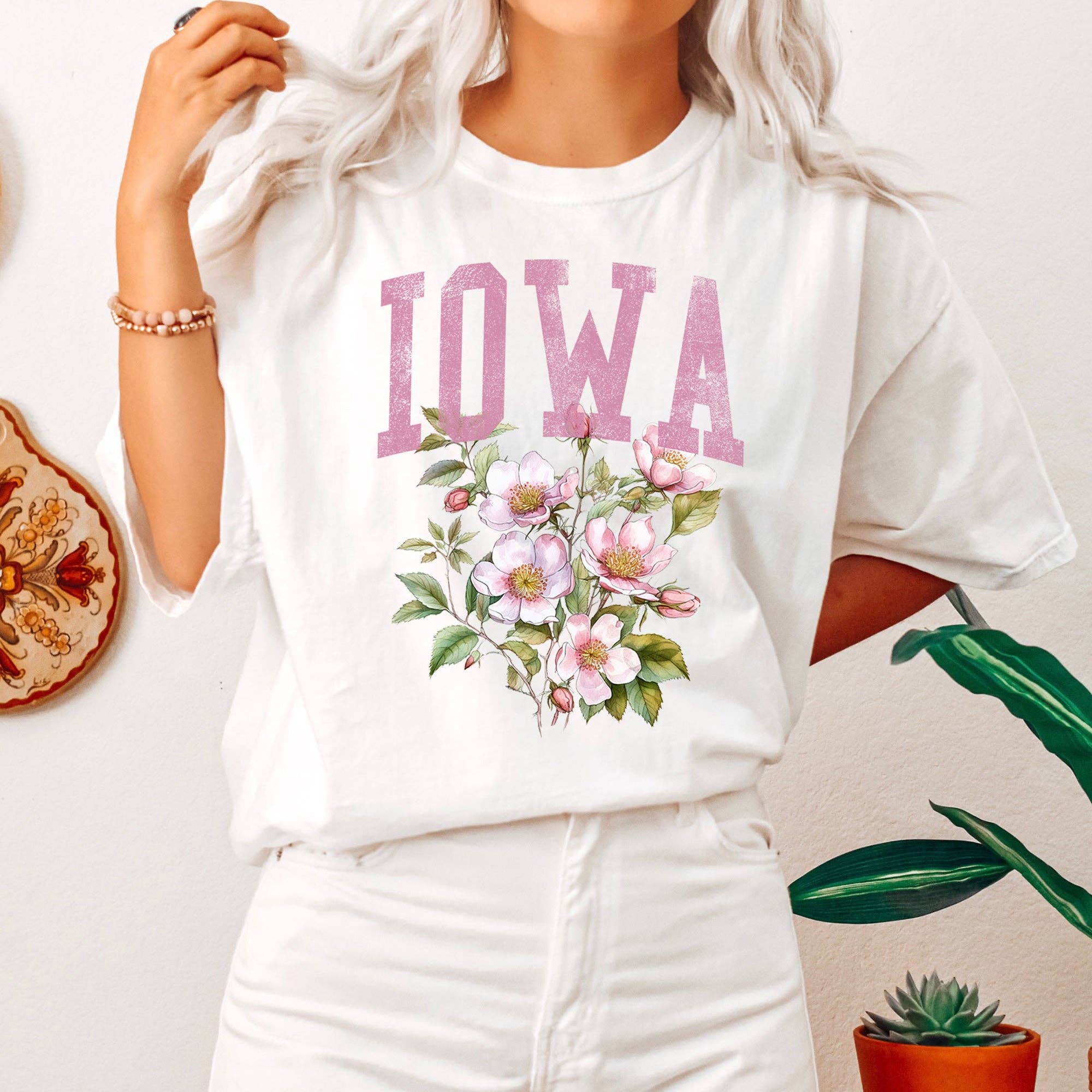 Iowa State Flower T-Shirt Hoodie, Sweatshirt | PodTeesHub.com