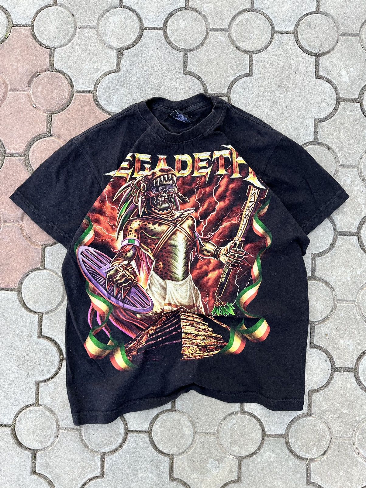 Vintage Megadeth Over Print Rock Tee Shirt Metal Hoodie, Sweatshirt | PodTeesHub.com