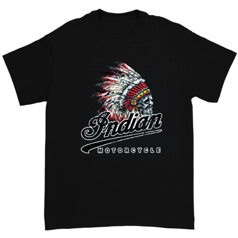 Indian Custom Motorcycle Racer Vintage Biker Unisex T-Shirt Hoodie, Sweatshirt | PodTeesHub.com