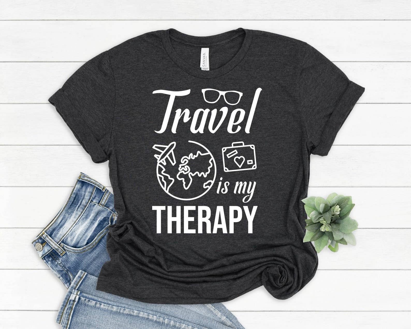 Travel Is My Therapy T-Shirt Hoodie, Sweatshirt | PodTeesHub.com