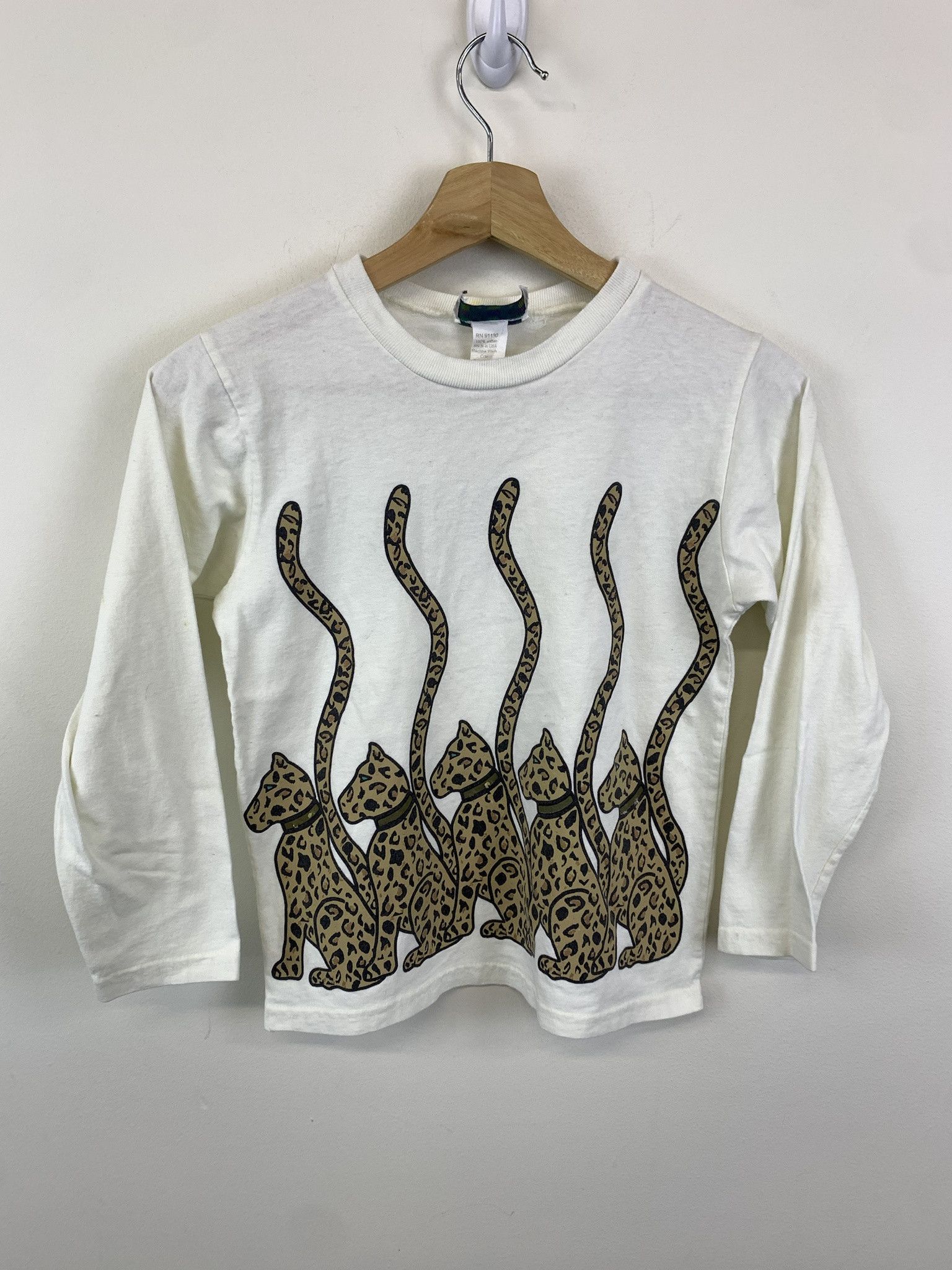 Vintage Cheetas Longsleeve 1990s Animal Art Shirt Size Xs Hoodie, Sweatshirt | PodTeesHub.com