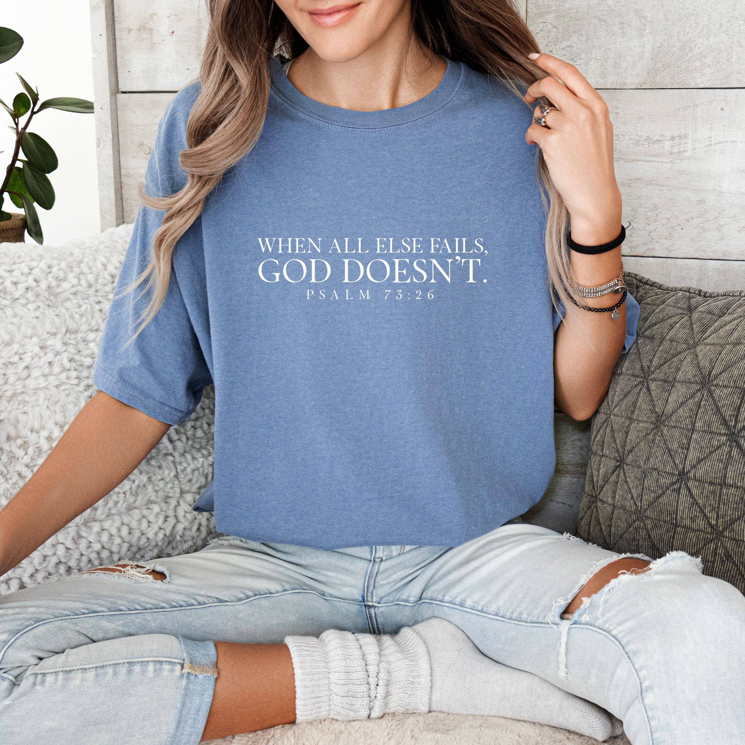 Psalm 73:26 Tee - Christian Tee - Graphic Tee - Spring Tee Hoodie, Sweatshirt | PodTeesHub.com