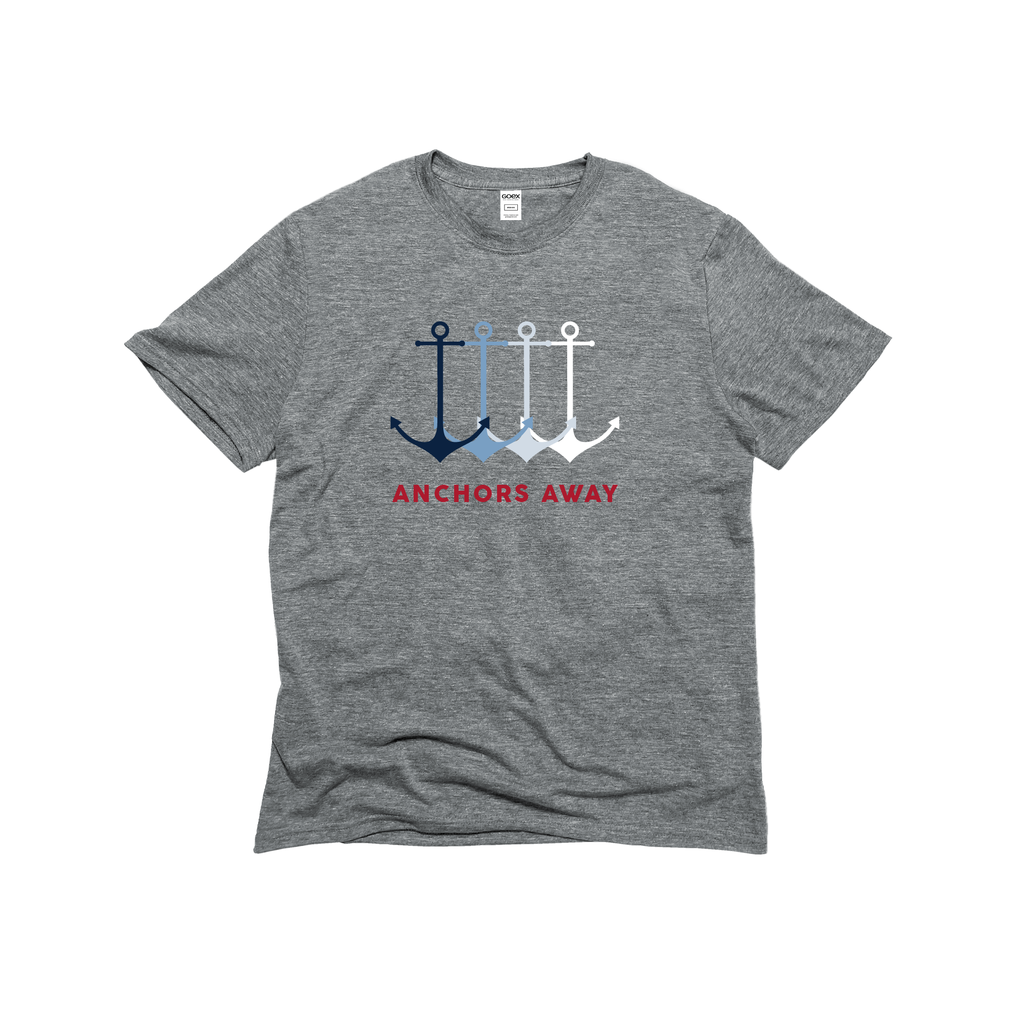 Anchors Away Unisex Graphic Tee Heather Grey - 24pk Hoodie, Sweatshirt | PodTeesHub.com