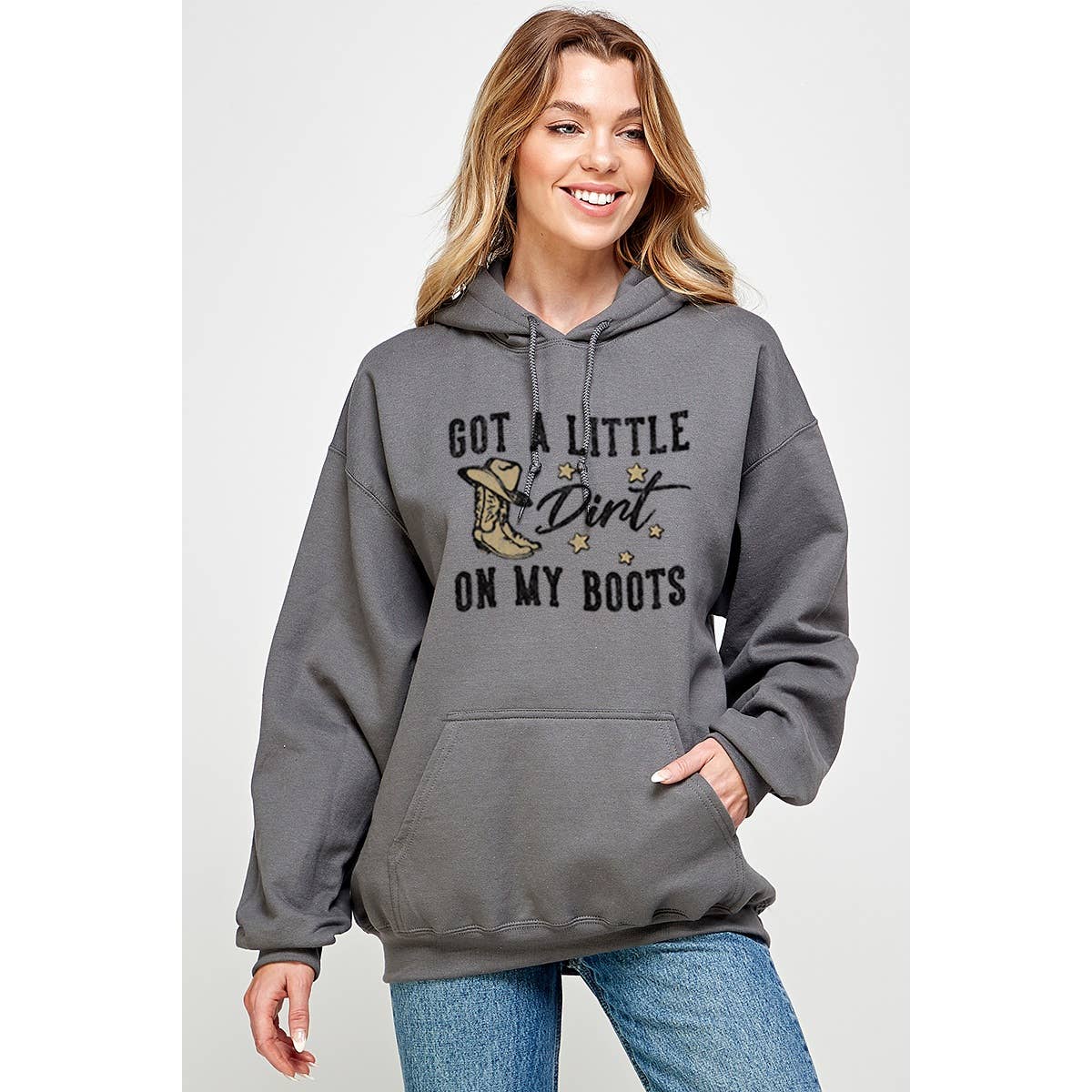 Got A Little Dirt On My Boot Graphic Hoodie T-Shirts, Sweatshirt | PodTeesHub.com