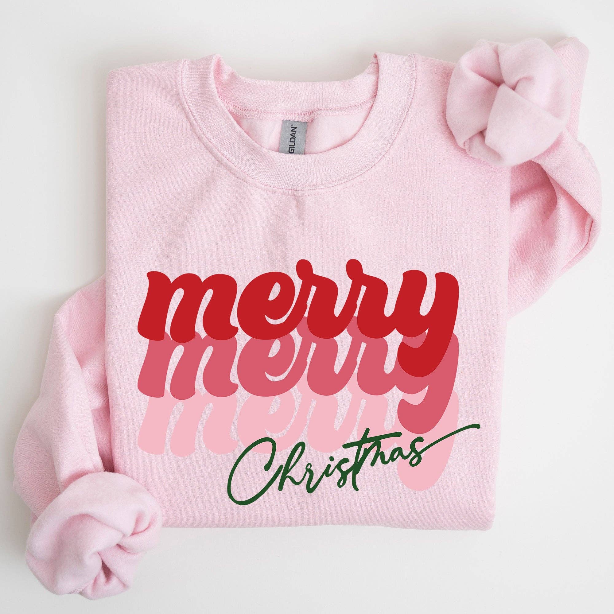 Merry Christmas, Retro, Classic Red, Santa Xmas Sweatshirt T-Shirts, Hoodie | PodTeesHub.com
