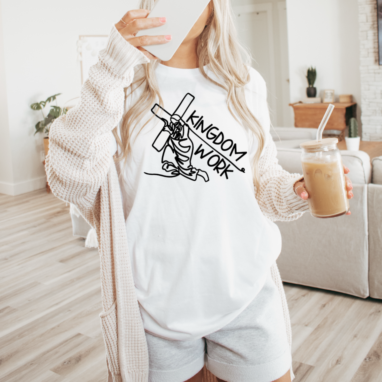 Kingdom Work Christian Graphic Tee | Bella Canvas Hoodie, Sweatshirt | PodTeesHub.com