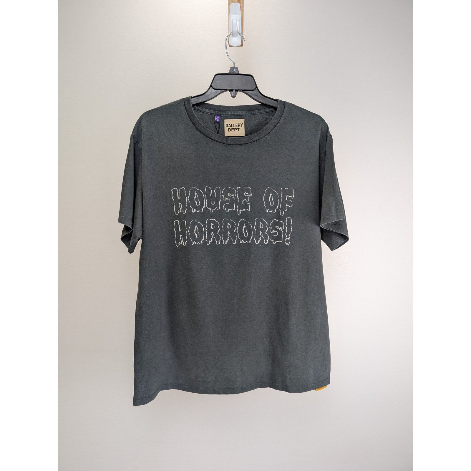 Gallery Dept O1rshd1 House Of Horrors Tee T Shirt In Dark Grey Noir Hoodie, Sweatshirt | PodTeesHub.com