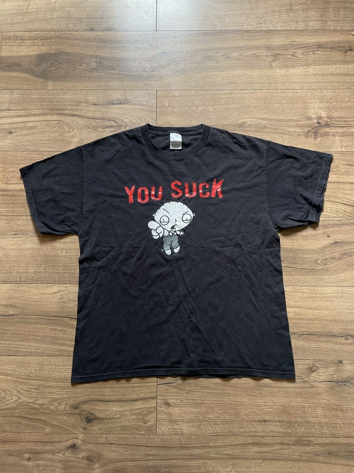 Vintage Y2k Stewie Family Guy You Suck T Shirt 2003 Usa Hoodie, Sweatshirt | PodTeesHub.com