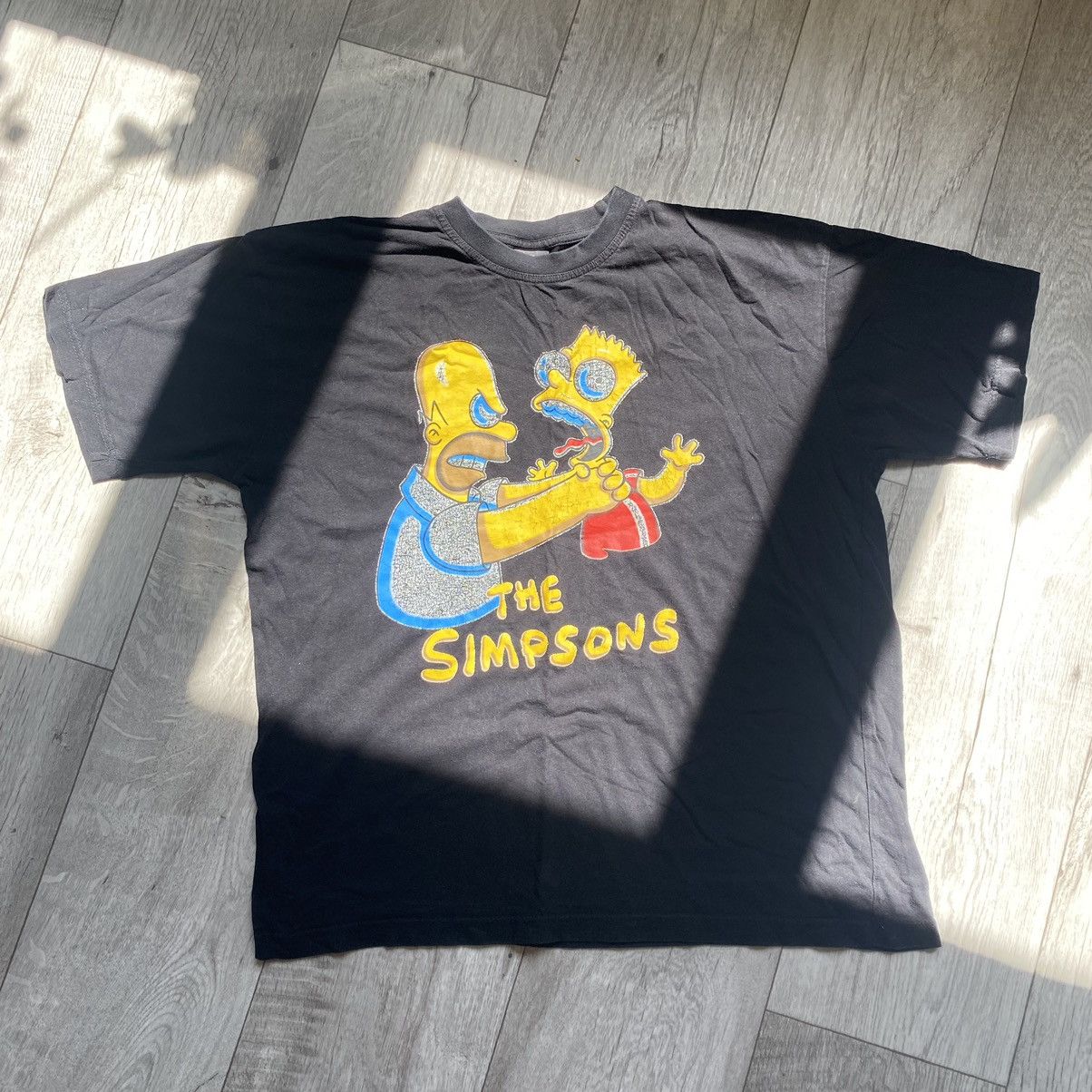 Simpsons Vintage The Simpsons Bart And Homer Fight T Shirt Hoodie, Sweatshirt | PodTeesHub.com