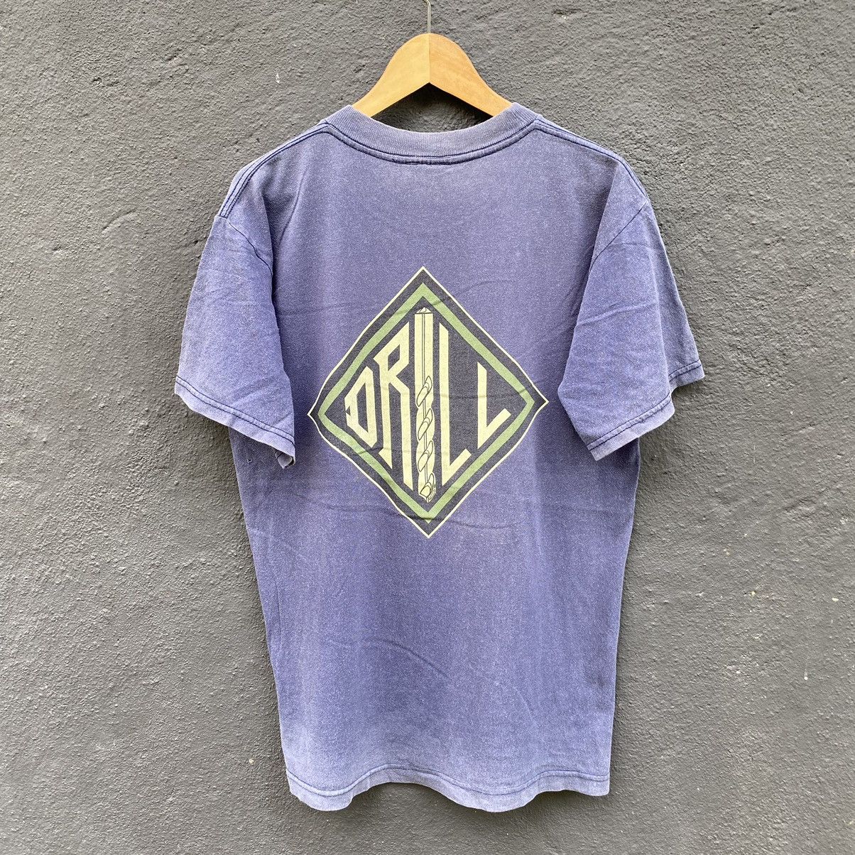 Thrashed Faded Vintage 90s Drill Skateboard Brand Tee Hoodie, Sweatshirt | PodTeesHub.com