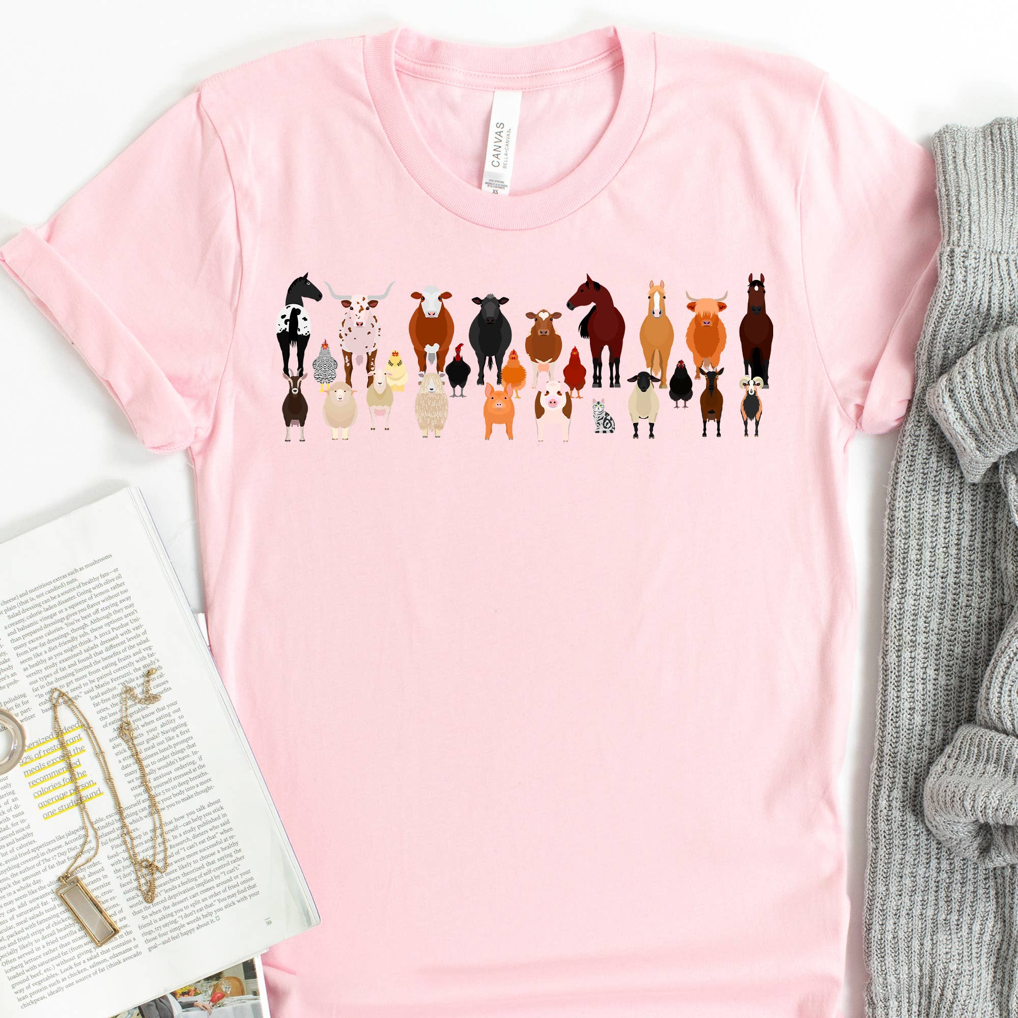Farm Animals Group T-Shirt Hoodie, Sweatshirt | PodTeesHub.com