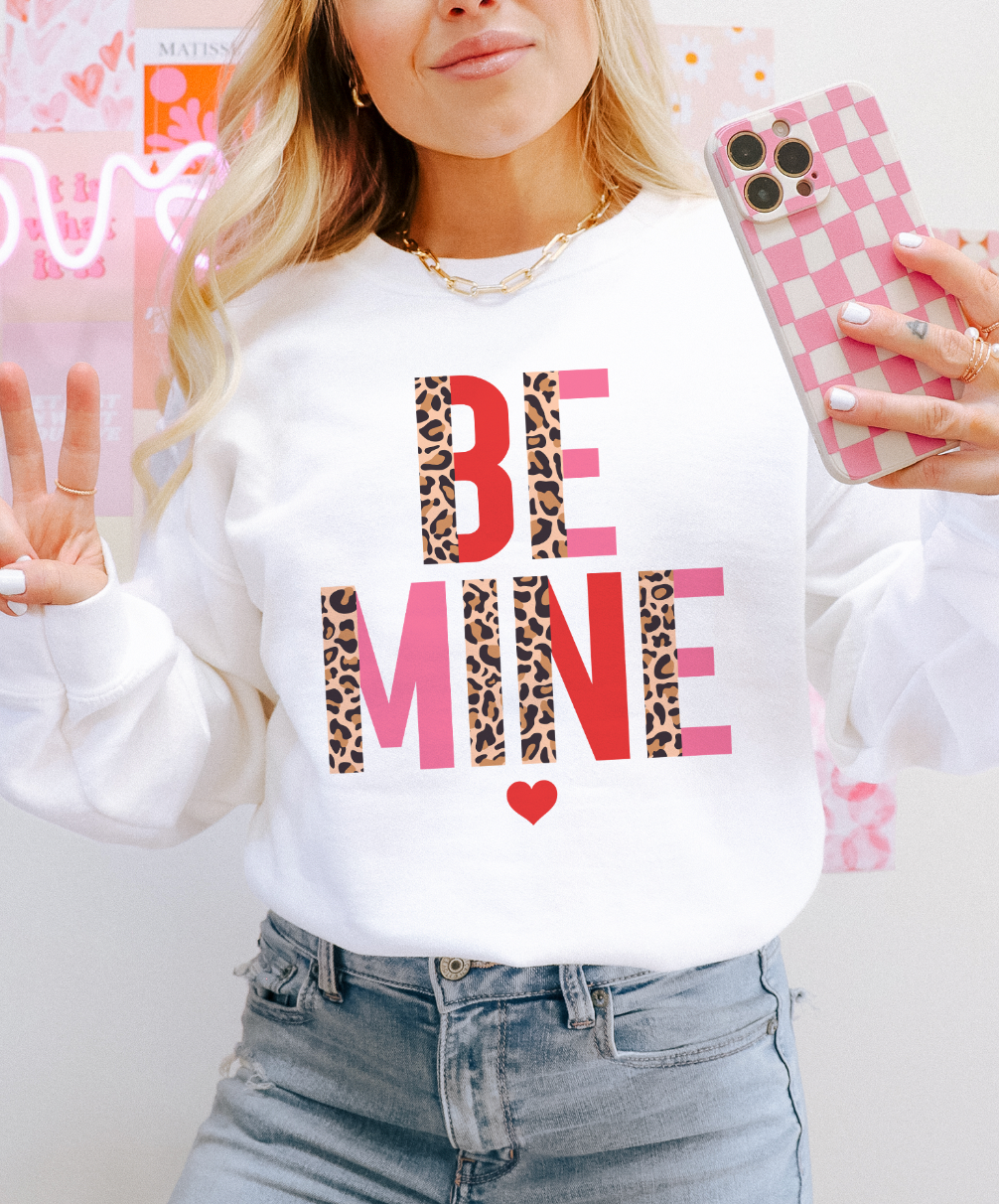Be Mine Valentine - Valentine Sweatshirt or Tee Hoodie | PodTeesHub.com