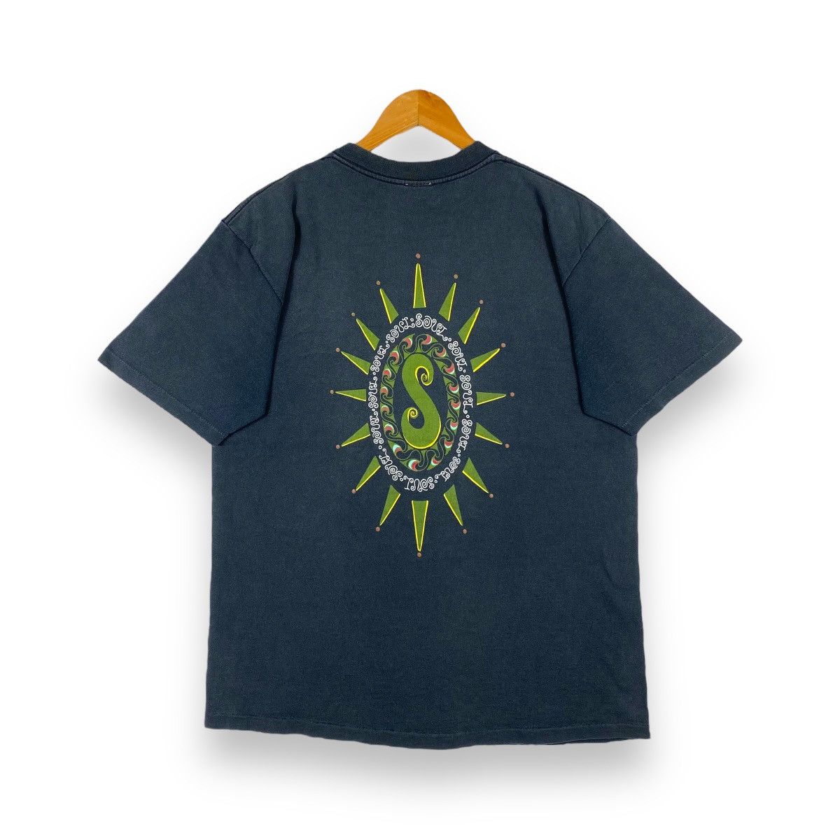 Vintage 90 S Soul Skate Surf Psychedelic Graphic Faded Tee Hoodie, Sweatshirt | PodTeesHub.com