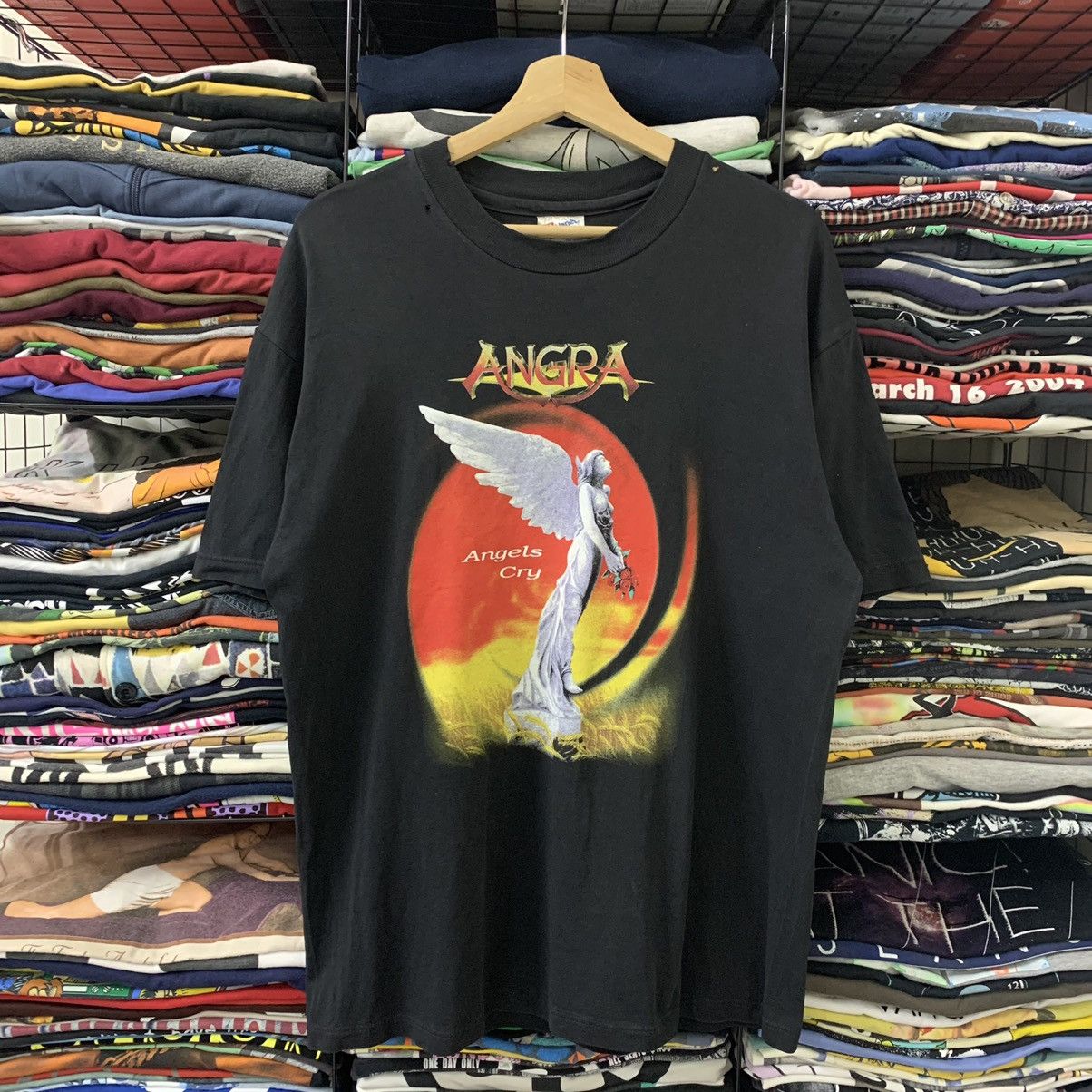 Band Tees Vtg Heavy Metal Angra Metal Band Megadeth Sepultura Hoodie, Sweatshirt | PodTeesHub.com