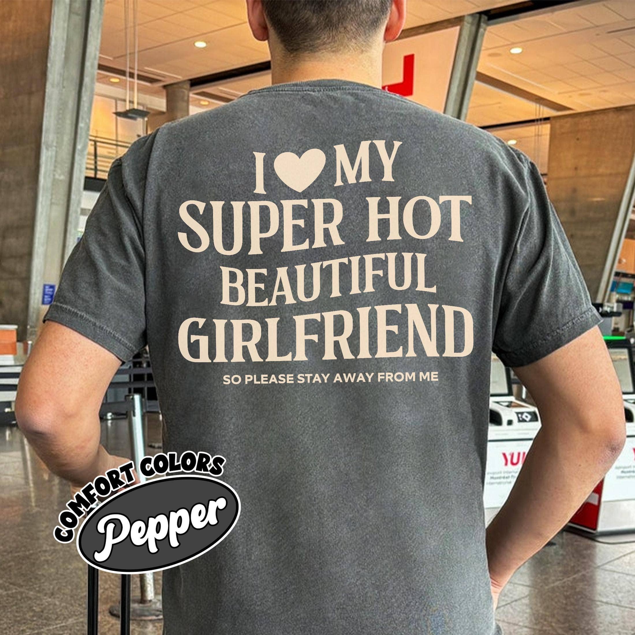 I Heart My Girlfriend Comfort Colors Shirt Hoodie, Sweatshirt | PodTeesHub.com