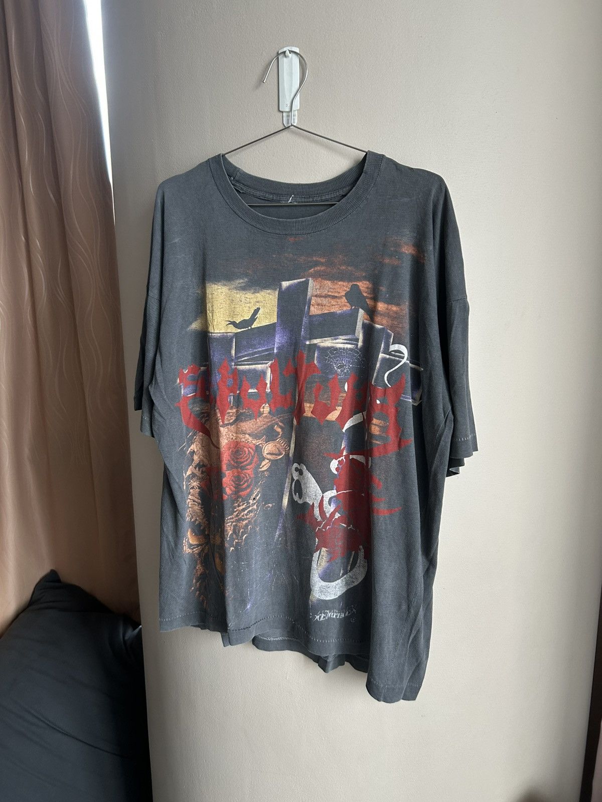 Band Tees Vintage Sepultura Soulfly Thrashed Band Tee Shirt Metal Rock Hoodie, Sweatshirt | PodTeesHub.com