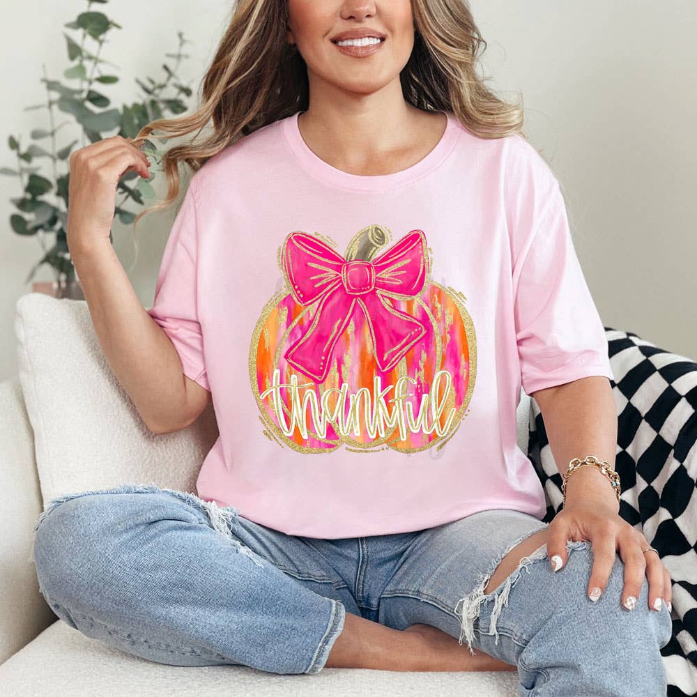 Preppy Thankful Pumpkin Everyday Tee Hoodie, Sweatshirt | PodTeesHub.com