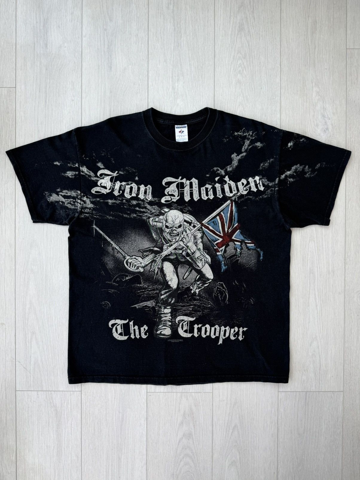 Iron Maiden Vintage 2007 Iron Maiden The Trooper T Shirt Aop Band Rock Hoodie, Sweatshirt | PodTeesHub.com