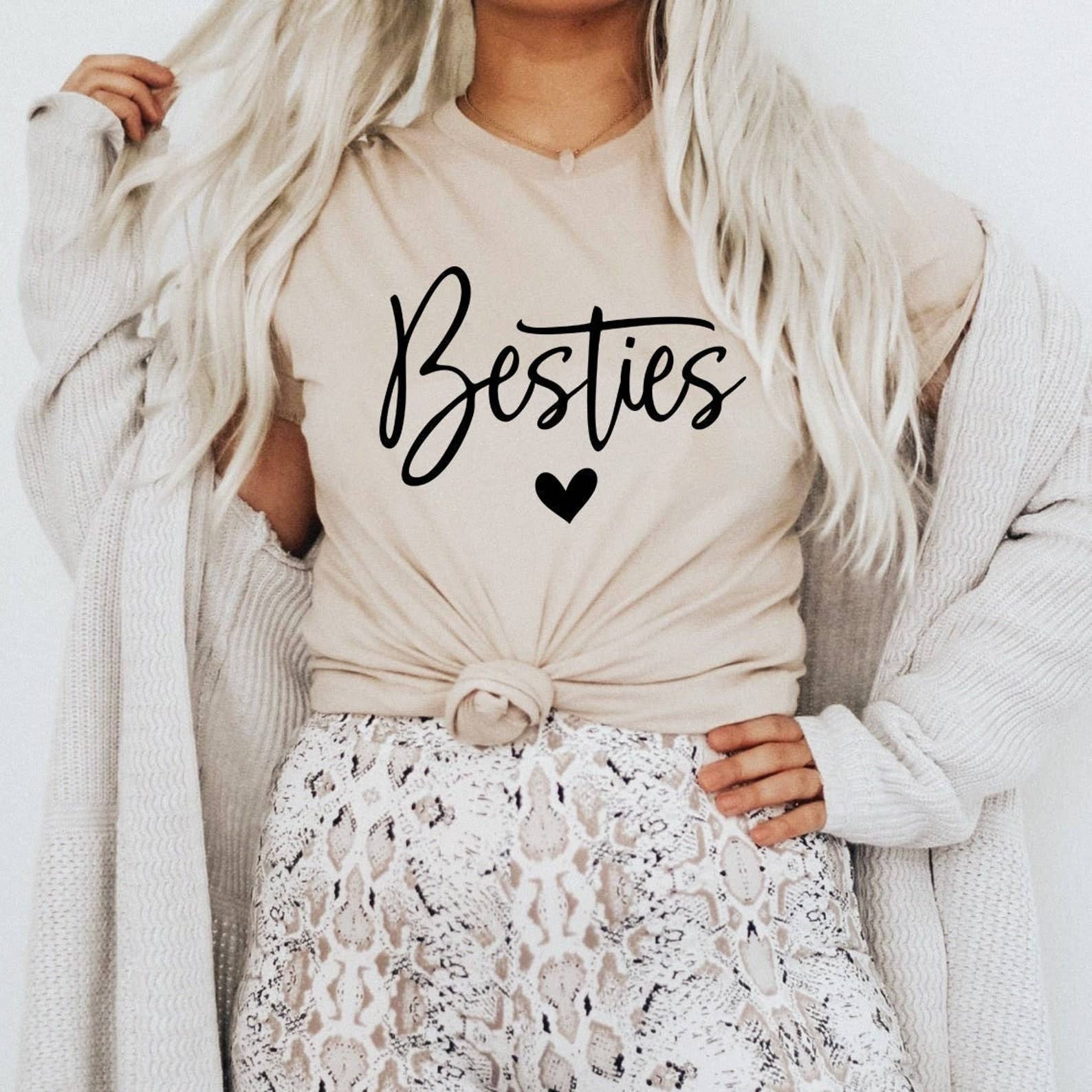 Besties  T-Shirt Hoodie, Sweatshirt | PodTeesHub.com