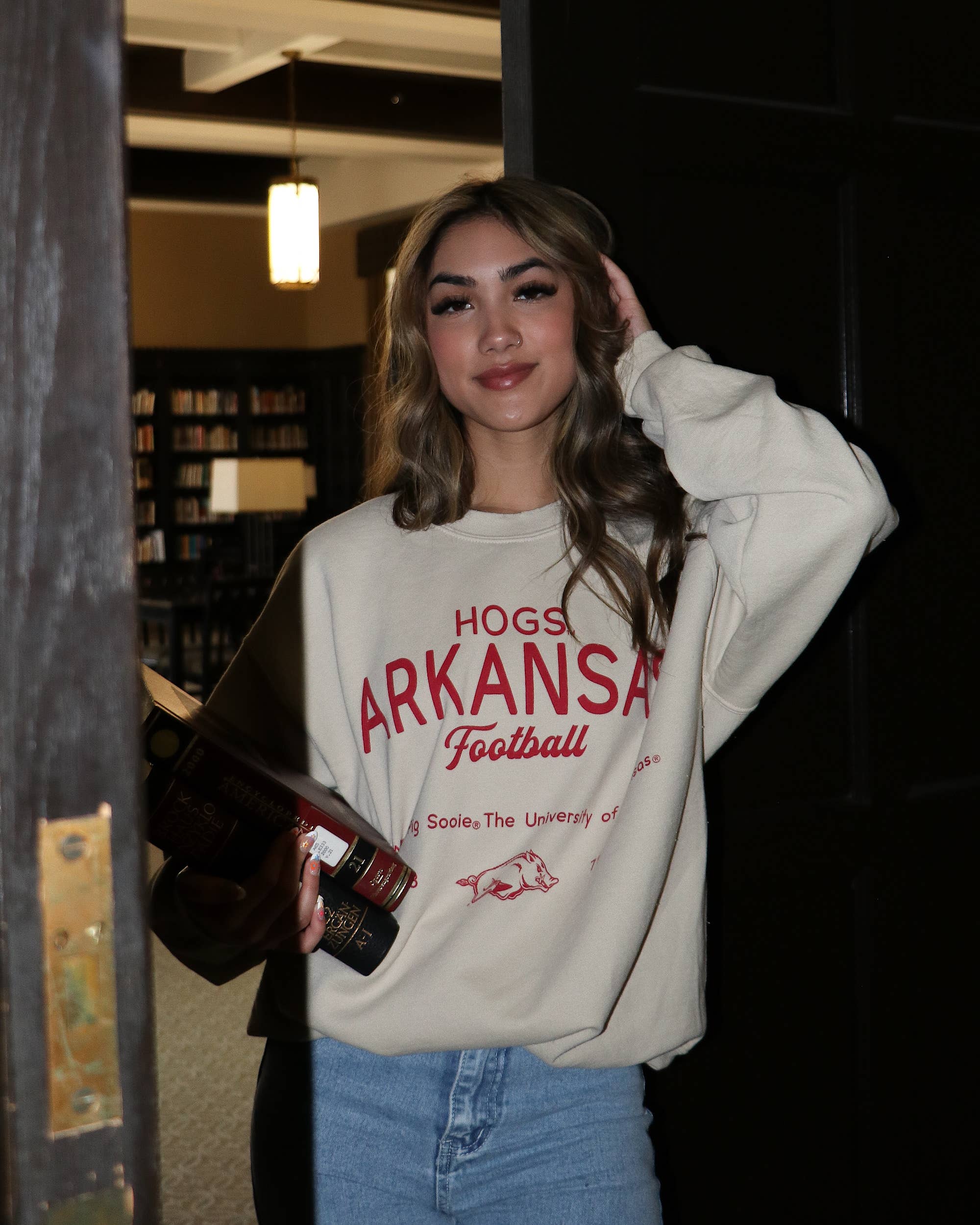 Arkansas Razorbacks Shot Off Sand Thrifted Sweatshirt T-Shirts, Hoodie | PodTeesHub.com
