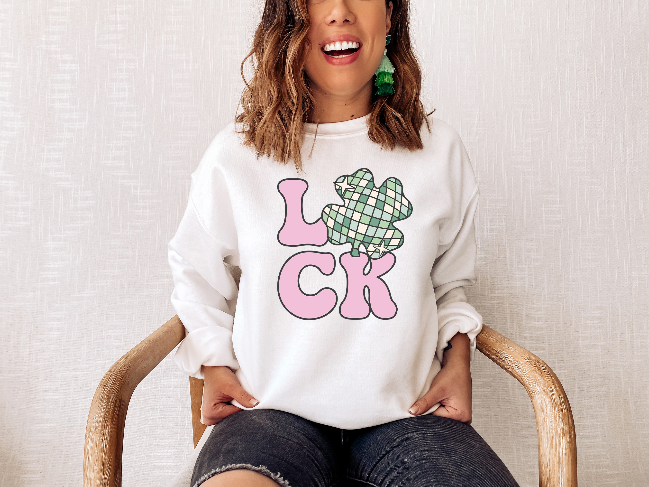 Lucky Disco, St. Patricks Day Sweatshirt, Graphic Apparel T-Shirts, Hoodie | PodTeesHub.com