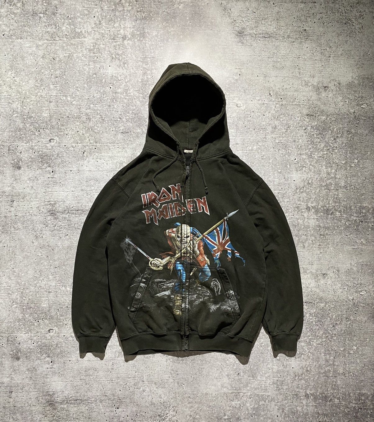 Vintage Iron Maiden Overprint Vintage 90 S Hoodie T-Shirts, Sweatshirt | PodTeesHub.com
