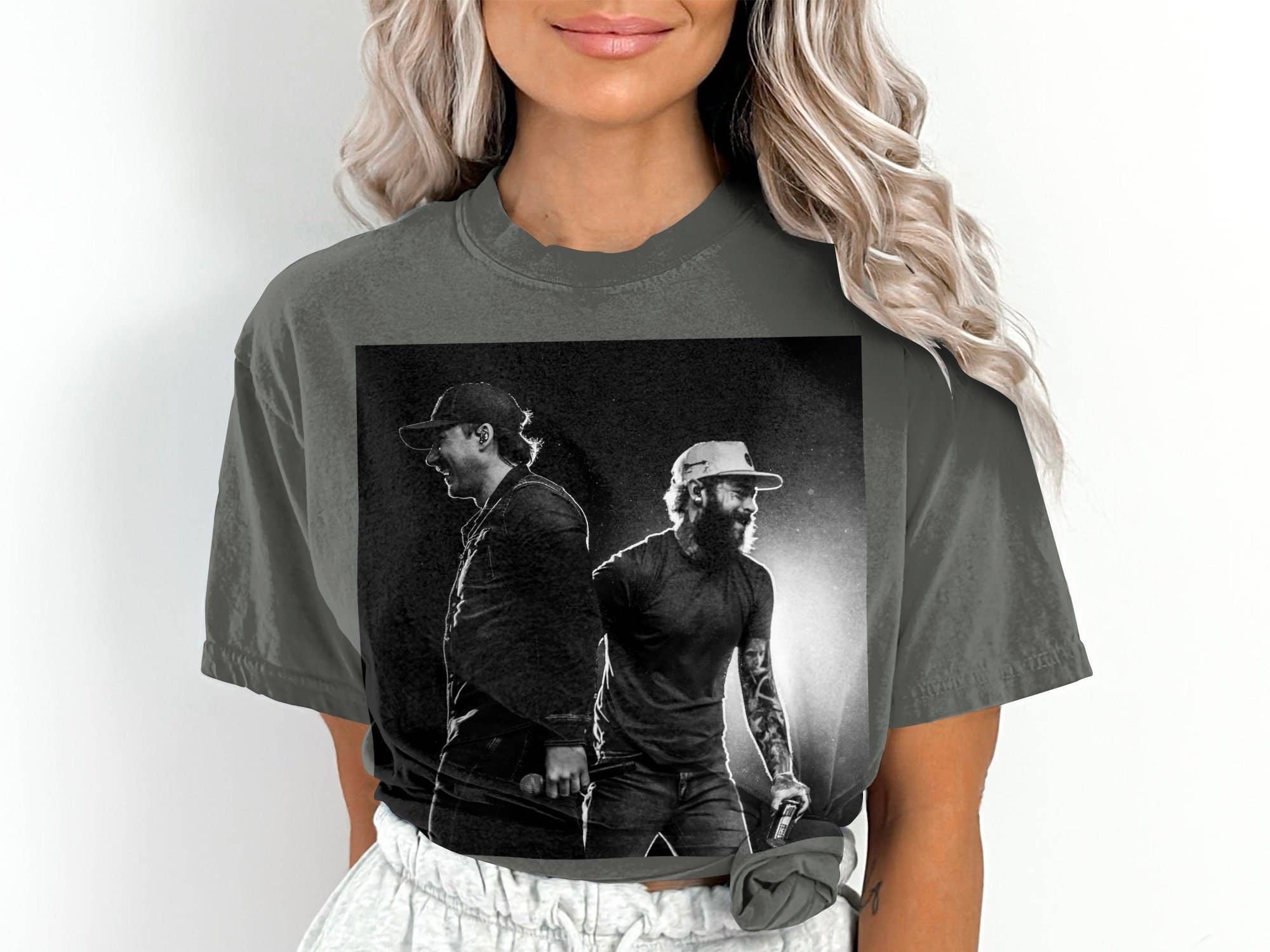 Post Malone & Morgan Wallen 'i Had Some Help' Unisex Tee Hoodie, Sweatshirt | PodTeesHub.com