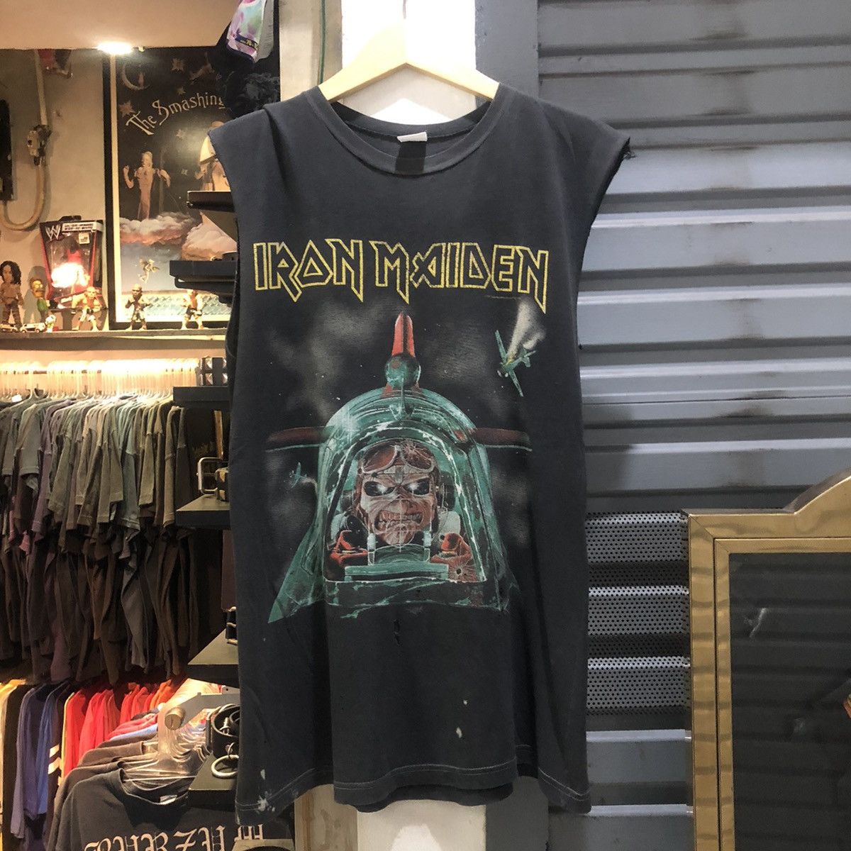 Iron Maiden X Vintage 80s Iron Maiden Sleeveless Band T-Shirts, Hoodie, Sweatshirt