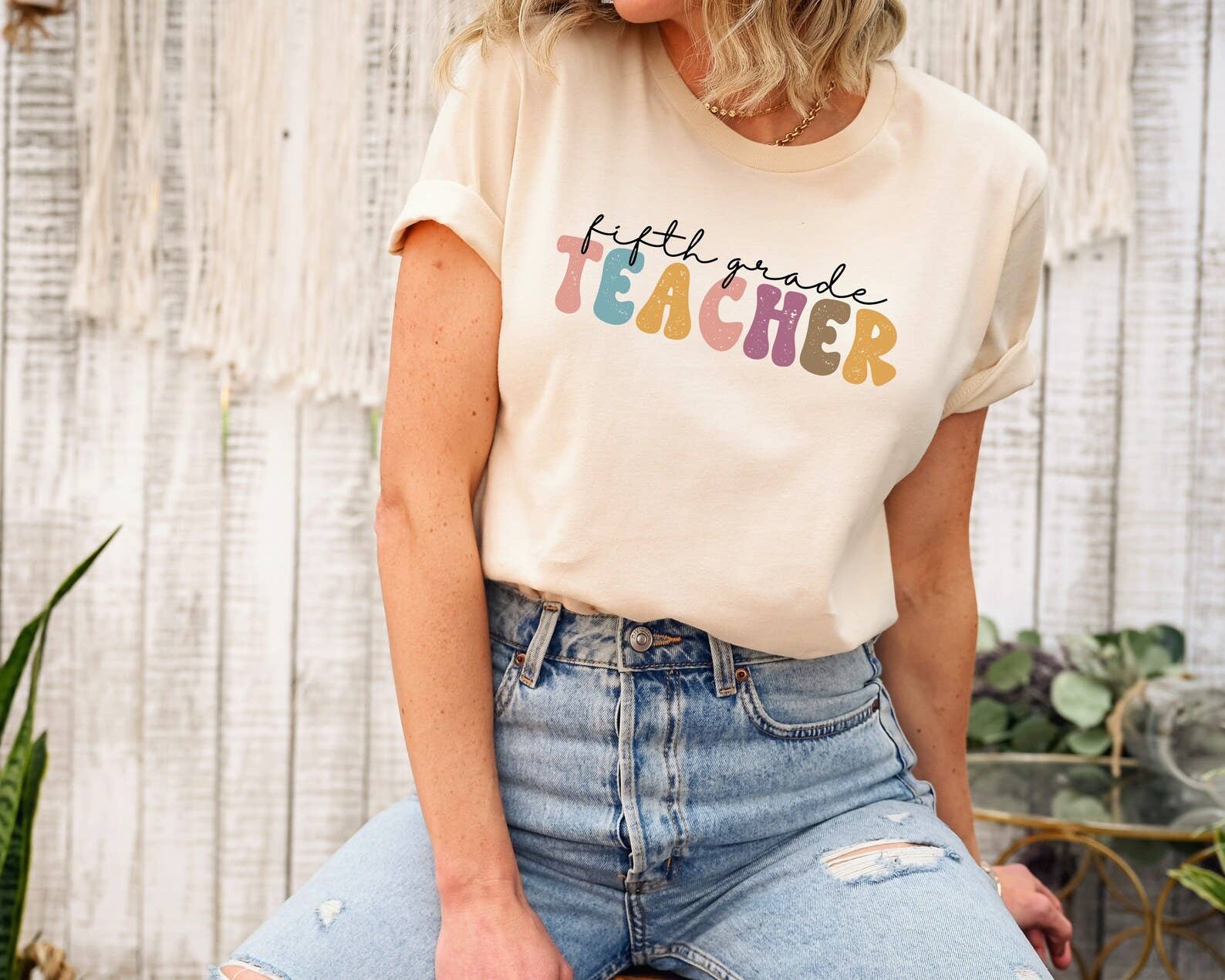 Fifth Grade Teacher T-Shirt - Women Tee Hoodie, Sweatshirt | PodTeesHub.com