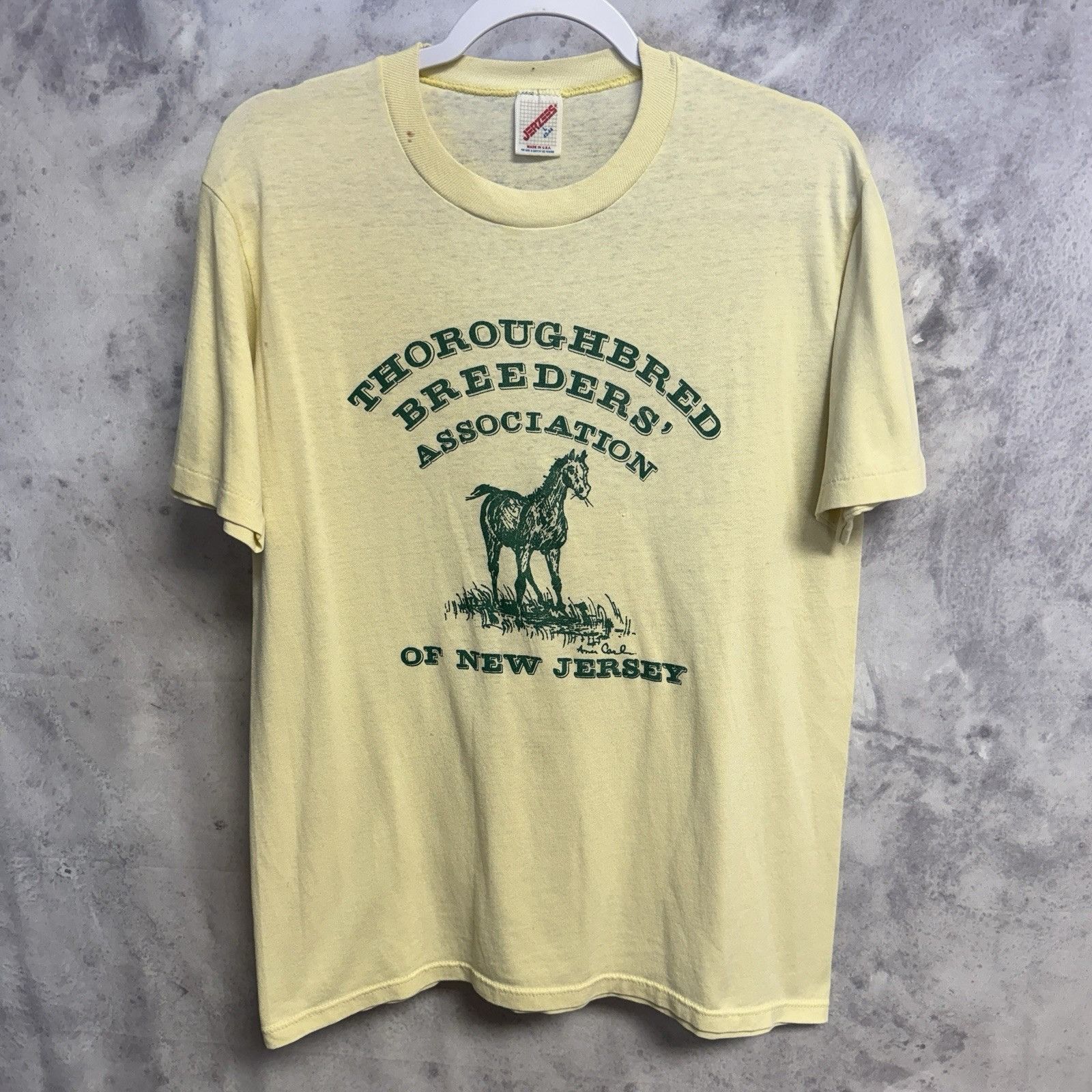 Vintage 80s Thoroughbred Breeders Association New Jersey T S T-Shirts, Hoodie, Sweatshirt | PodTeesHub.com
