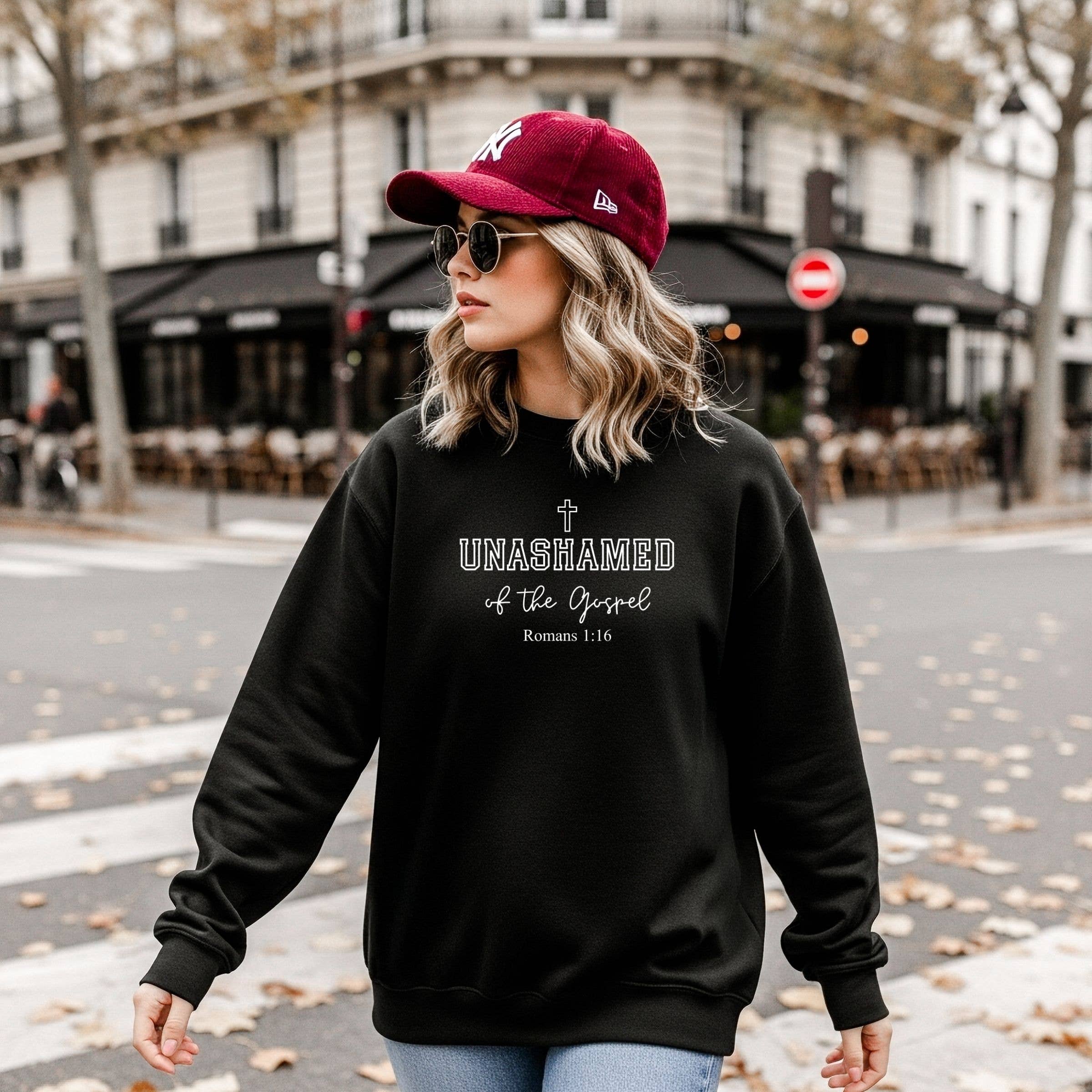 Unashamed of the Gospel Graphic Sweatshirt - Spring Western T-Shirts, Hoodie | PodTeesHub.com