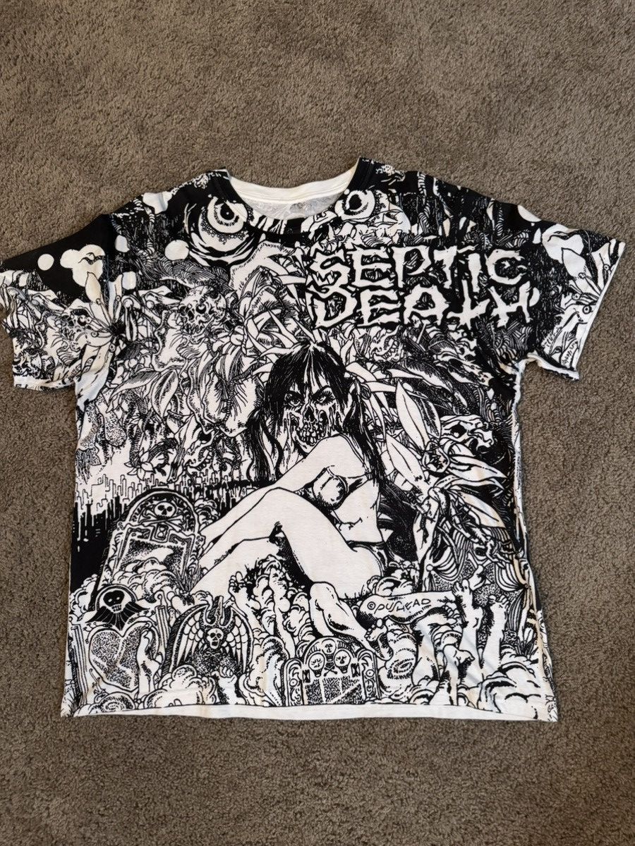 Other Pushead Septic Death All Over Print Tee Hoodie, Sweatshirt | PodTeesHub.com