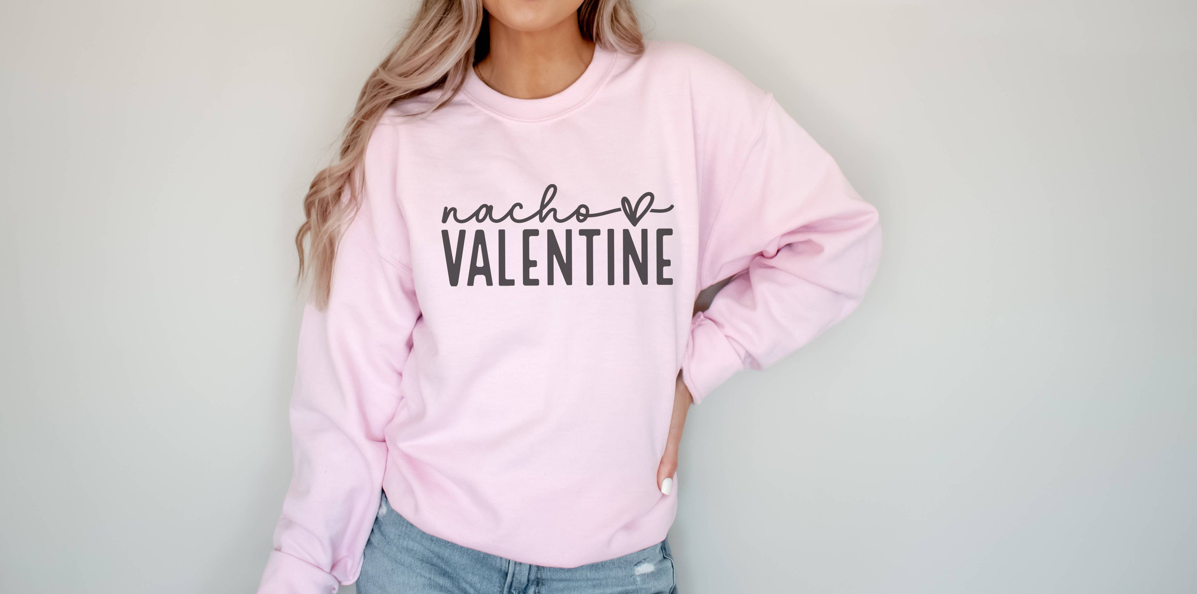 Nacho Valentine Crew Neck Sweatshirt T-Shirts, Hoodie | PodTeesHub.com