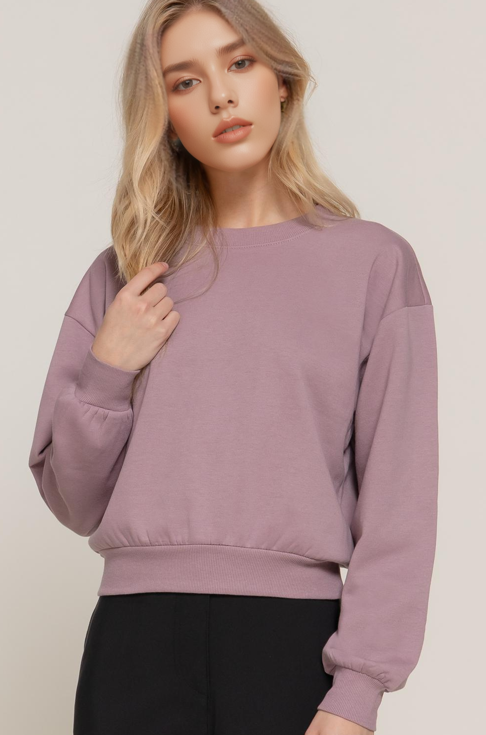 ....0926 Round Neck Crop Sweatshirt SI-24840 T-Shirts, Hoodie | PodTeesHub.com