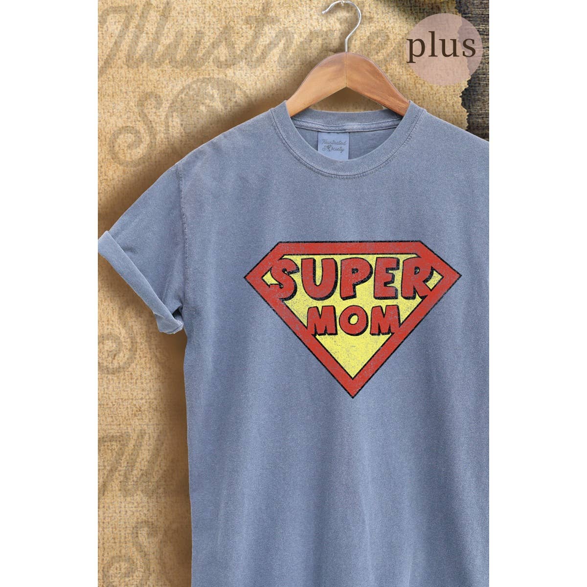 Super Mom  Vintage Graphic  Tee Plus Hoodie, Sweatshirt | PodTeesHub.com