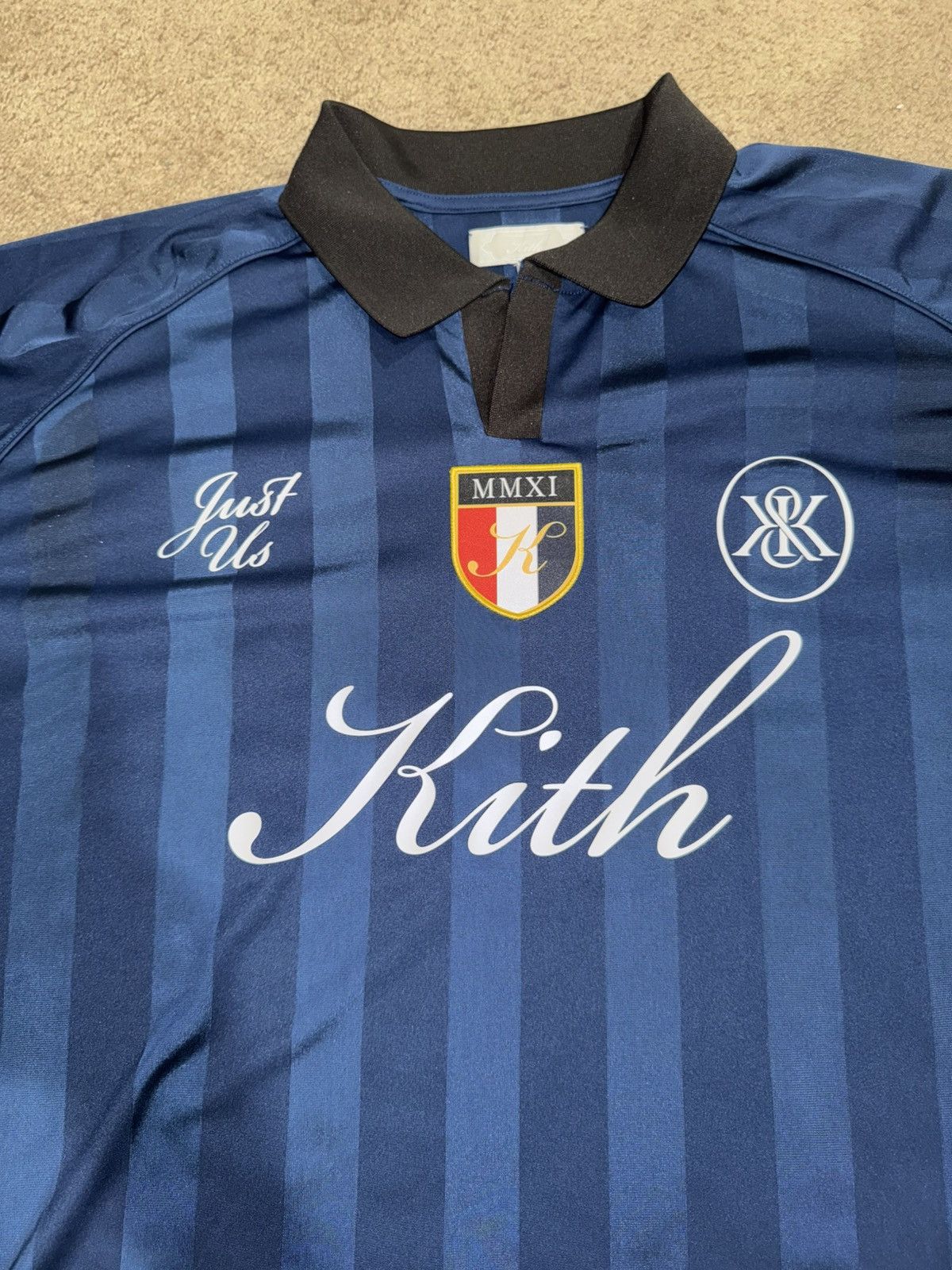 Kith Shadow Stripe Marcel Soccer Jersey T-Shirts, Hoodie, Sweatshirt | PodTeesHub.com
